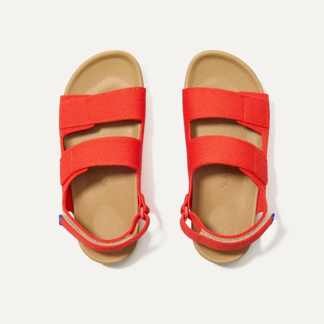 Rothy's Kids Double Strap sandali Firetruck Red rosso