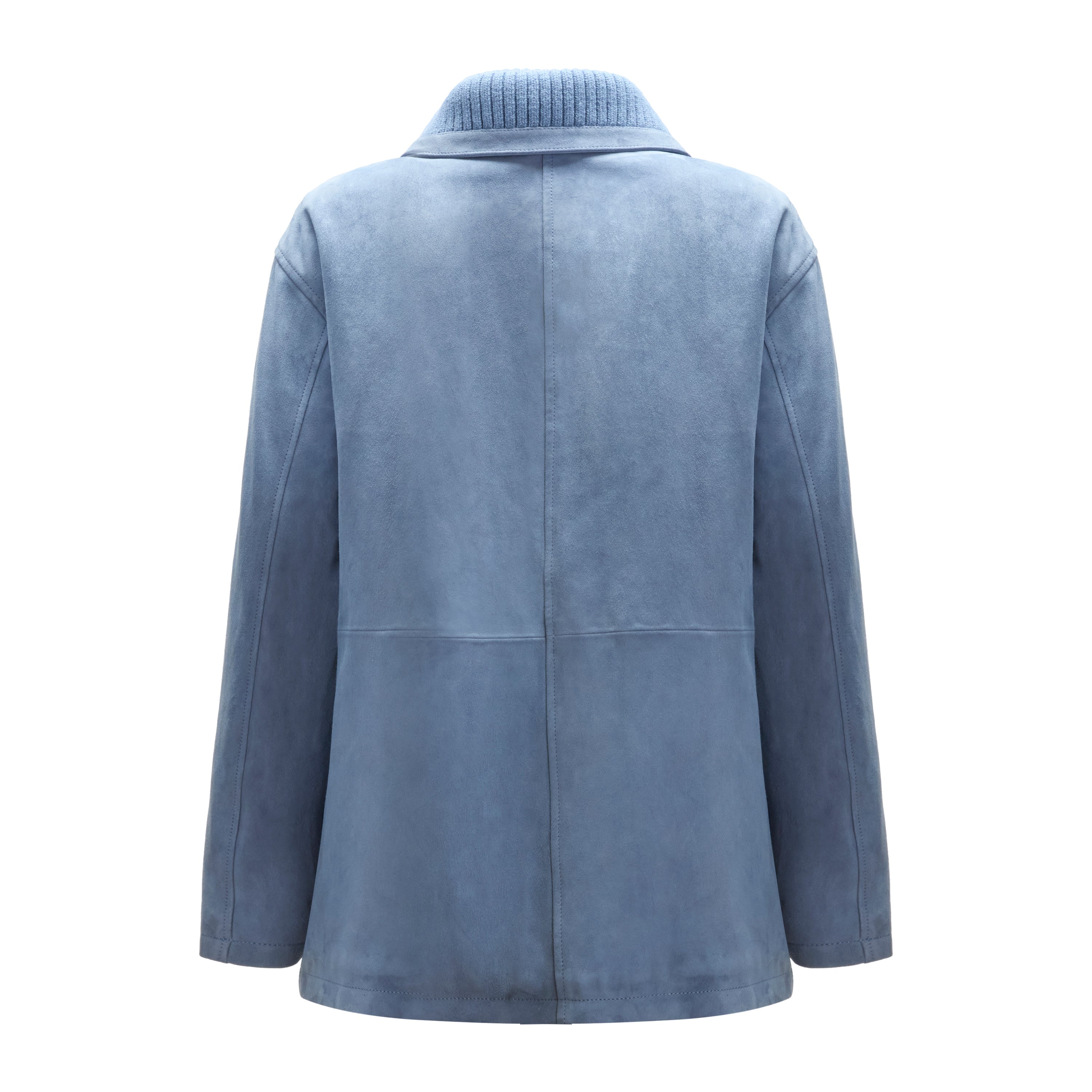 F.lli Rossetti 98420 Caban Donna Pelle Blu Denim