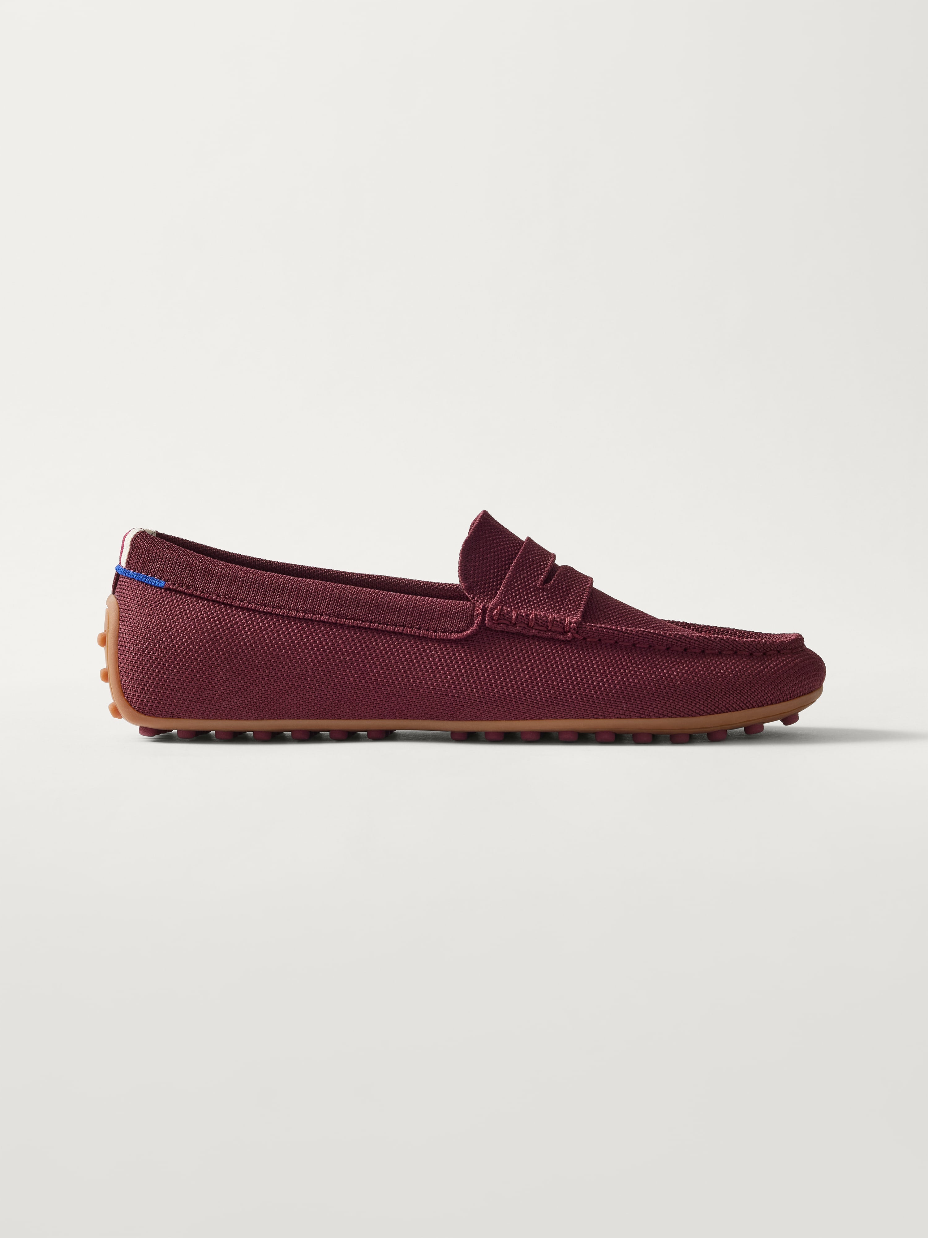 Rothy's The Men's Driver mocassino uomo Syrah rosso knit