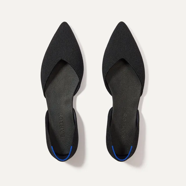 Rothy's The D'Orsay Point ballerine black punta affusolata