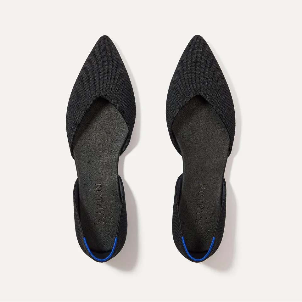 Rothy's The D'Orsay Point ballerine black punta affusolata