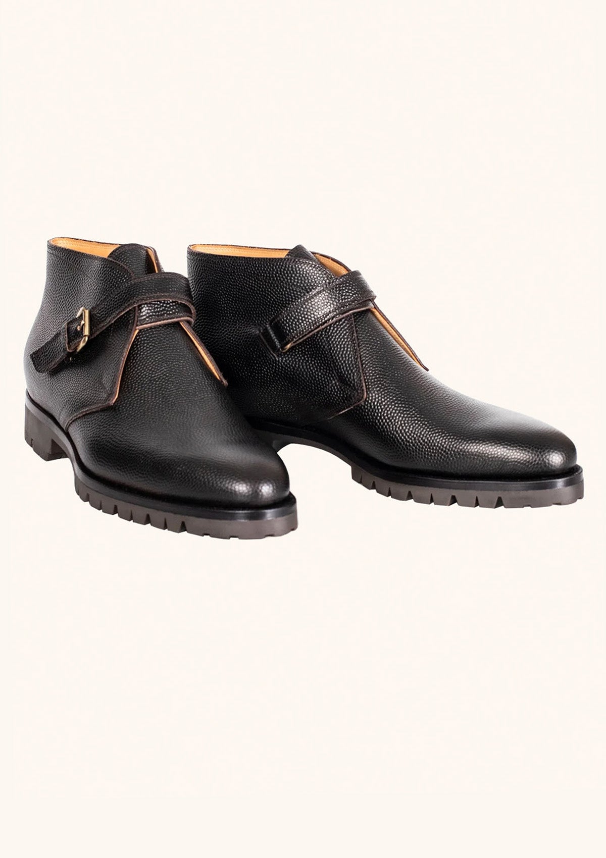 Stefano Bemer Boots C7400 stivale pelle fibbia suola carrarmato