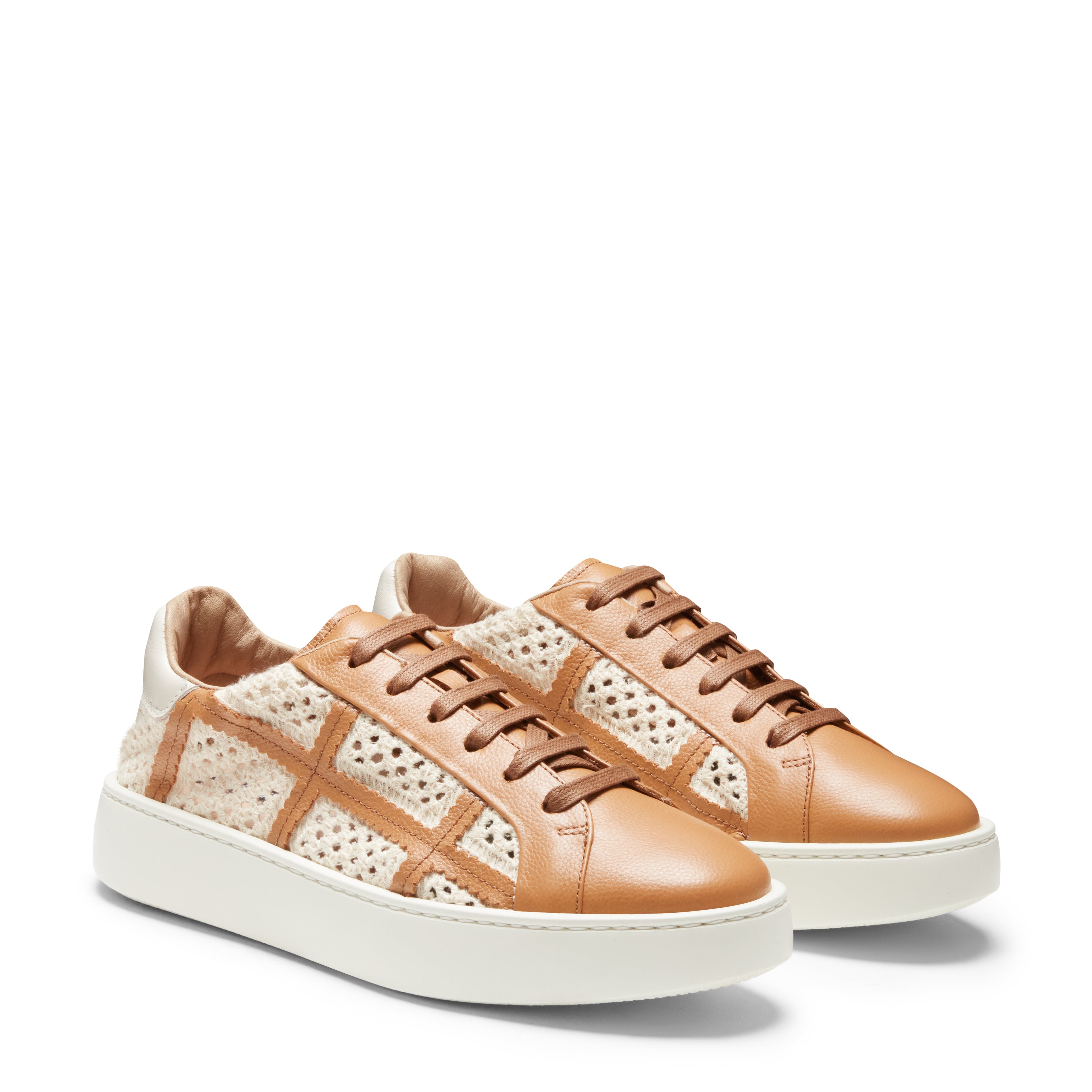 F.lli Rossetti 77207 sneaker donna tessuto avorio
