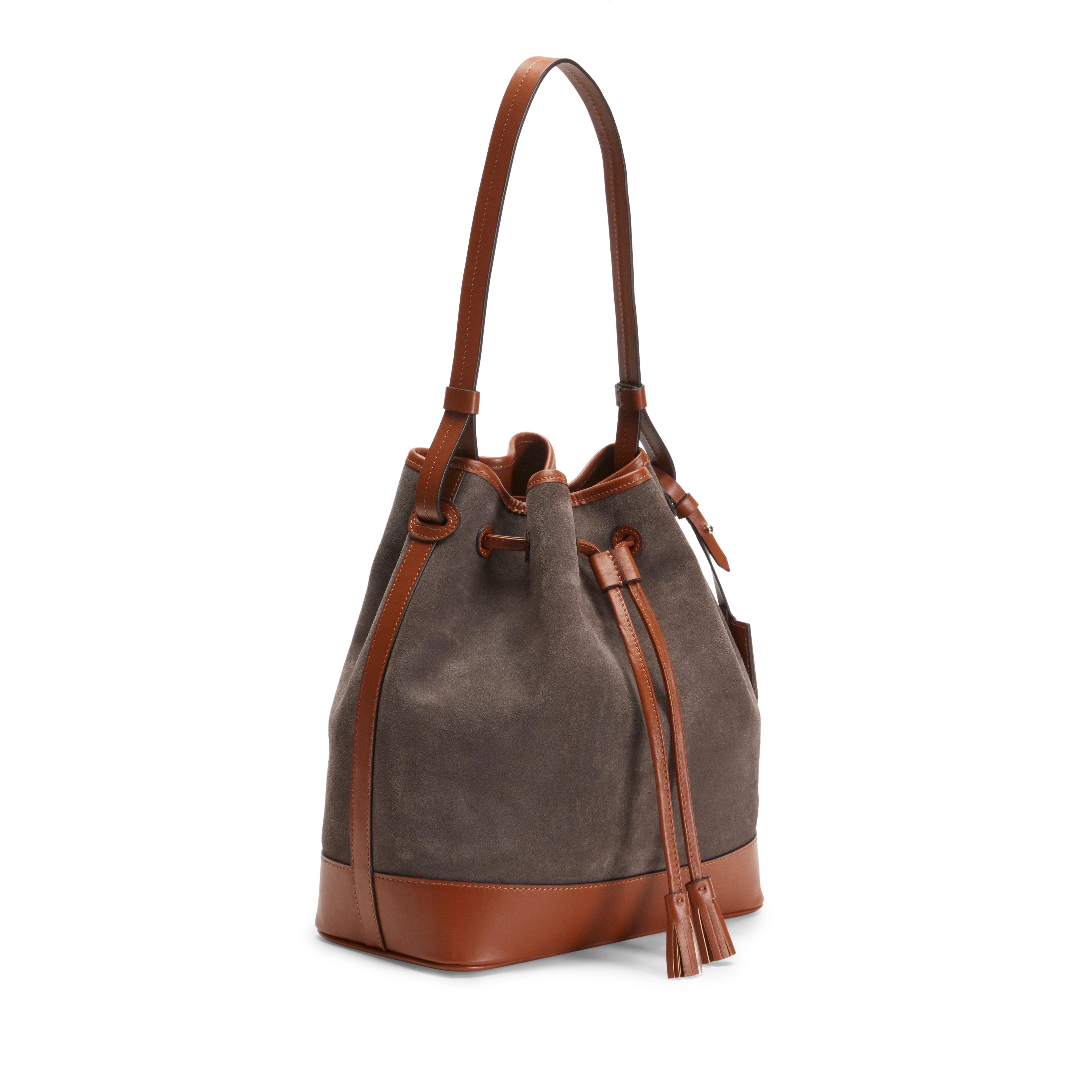 F.lli Rossetti Royal 84894 Borsa Secchiello Acciaio Suede