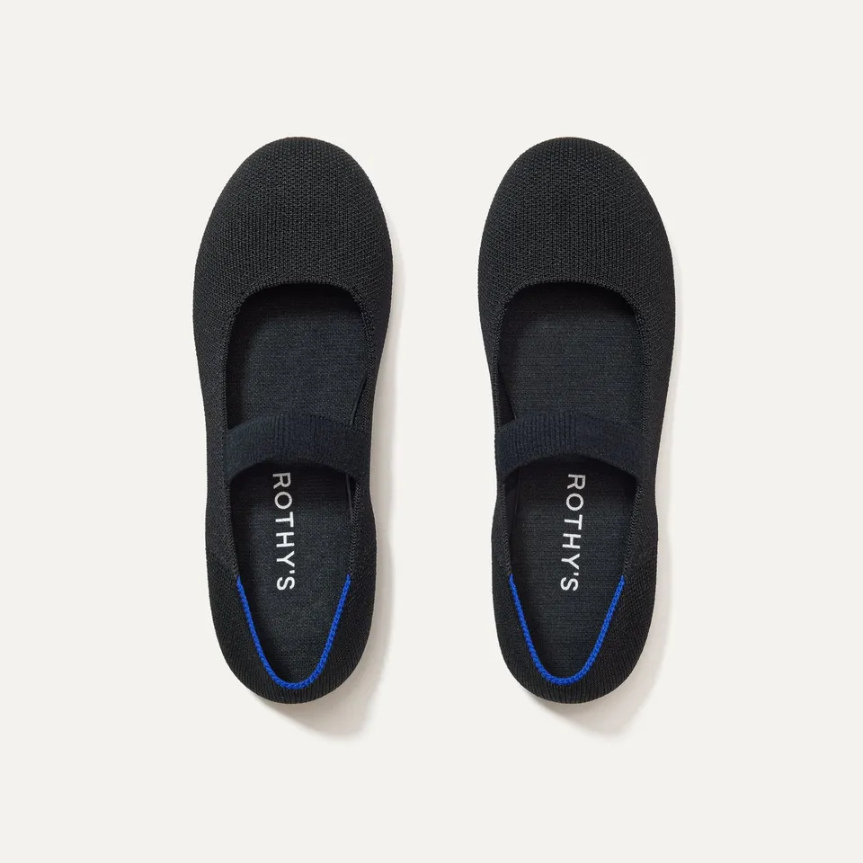 Rothy's The Kids Mary Jane ballerine bambina Black nere scuola