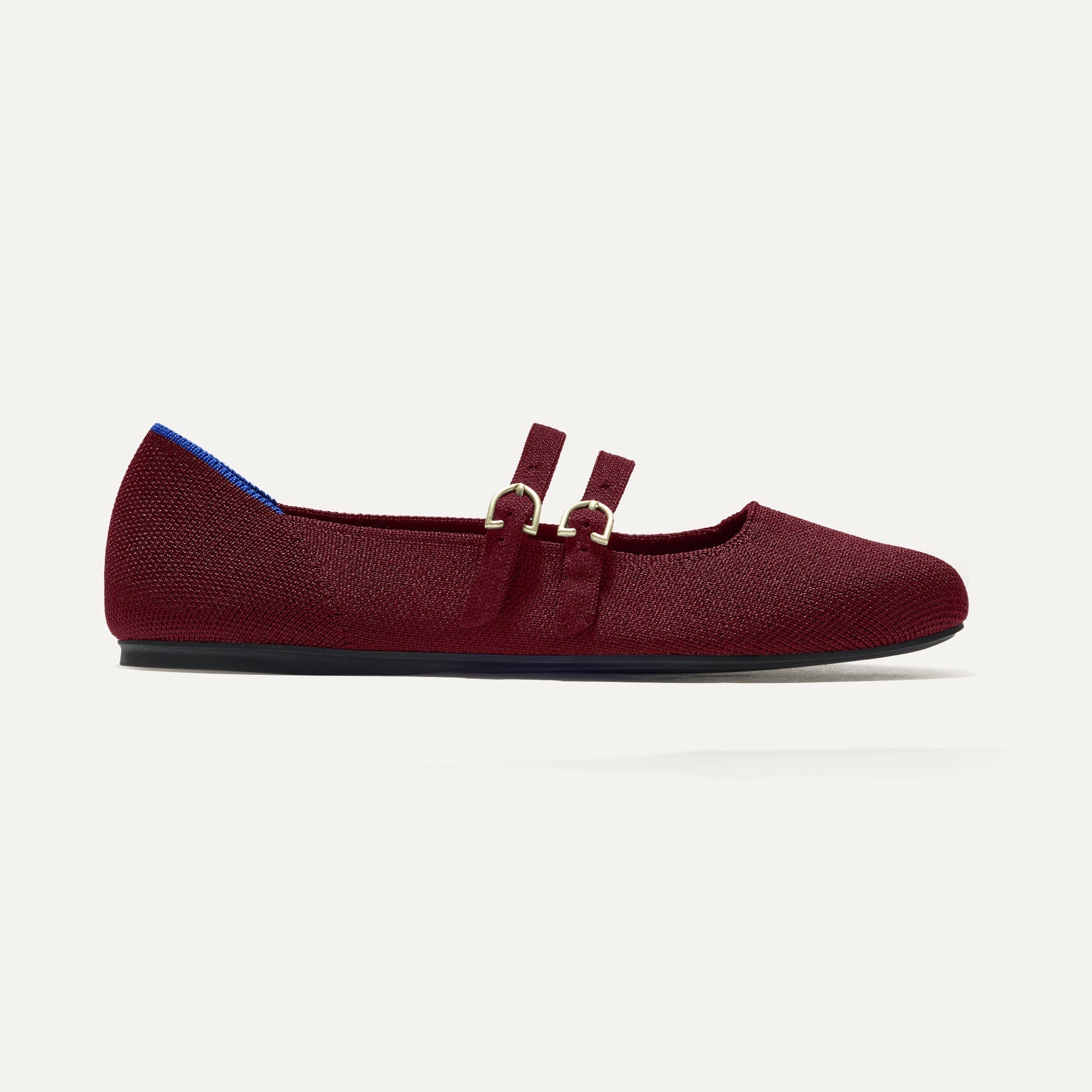 Rothy's The Double Buckle Mary Jane ballerine Cabernet bordeaux