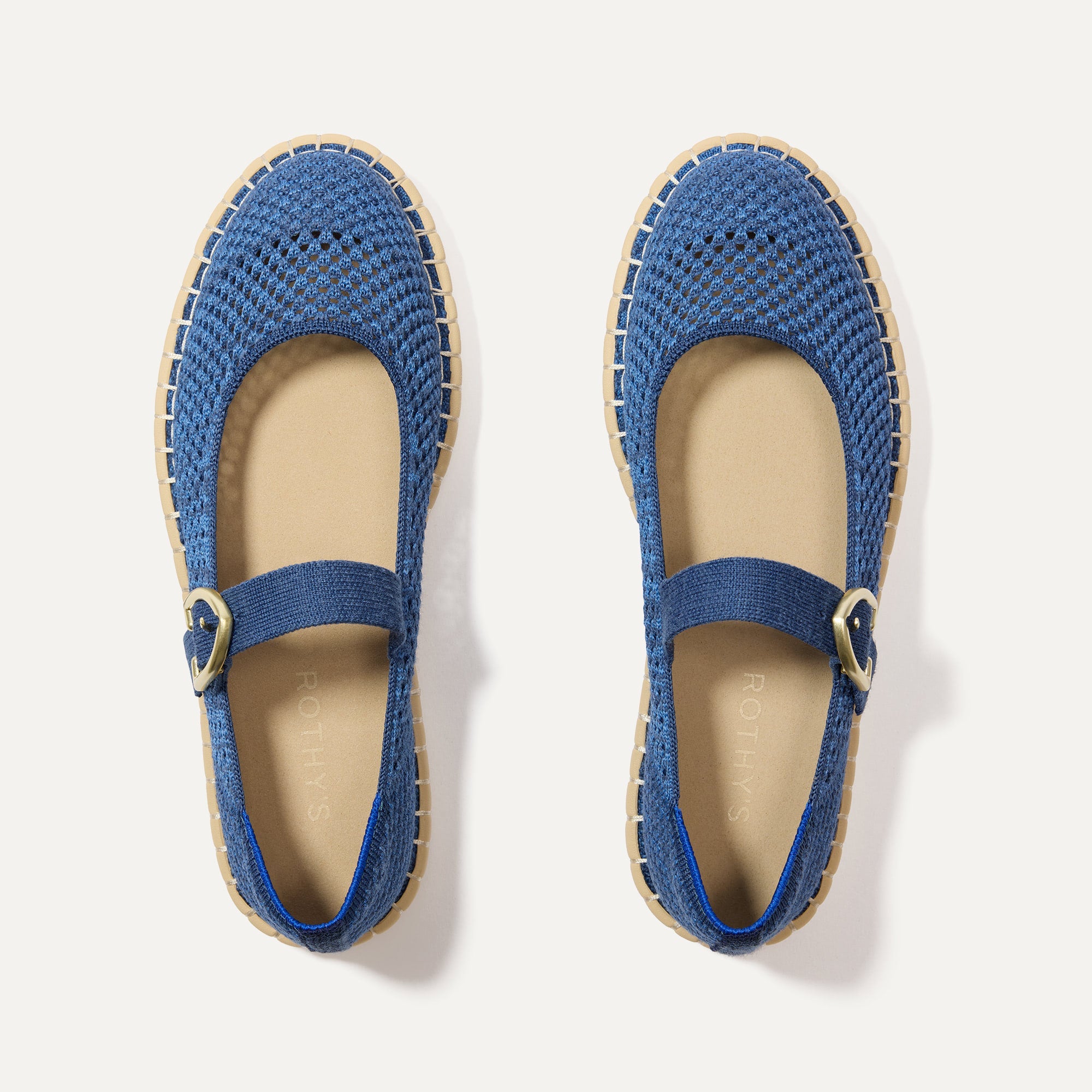 Rothy's Espadrille Mary Jane ballerine Blue Breeze blu