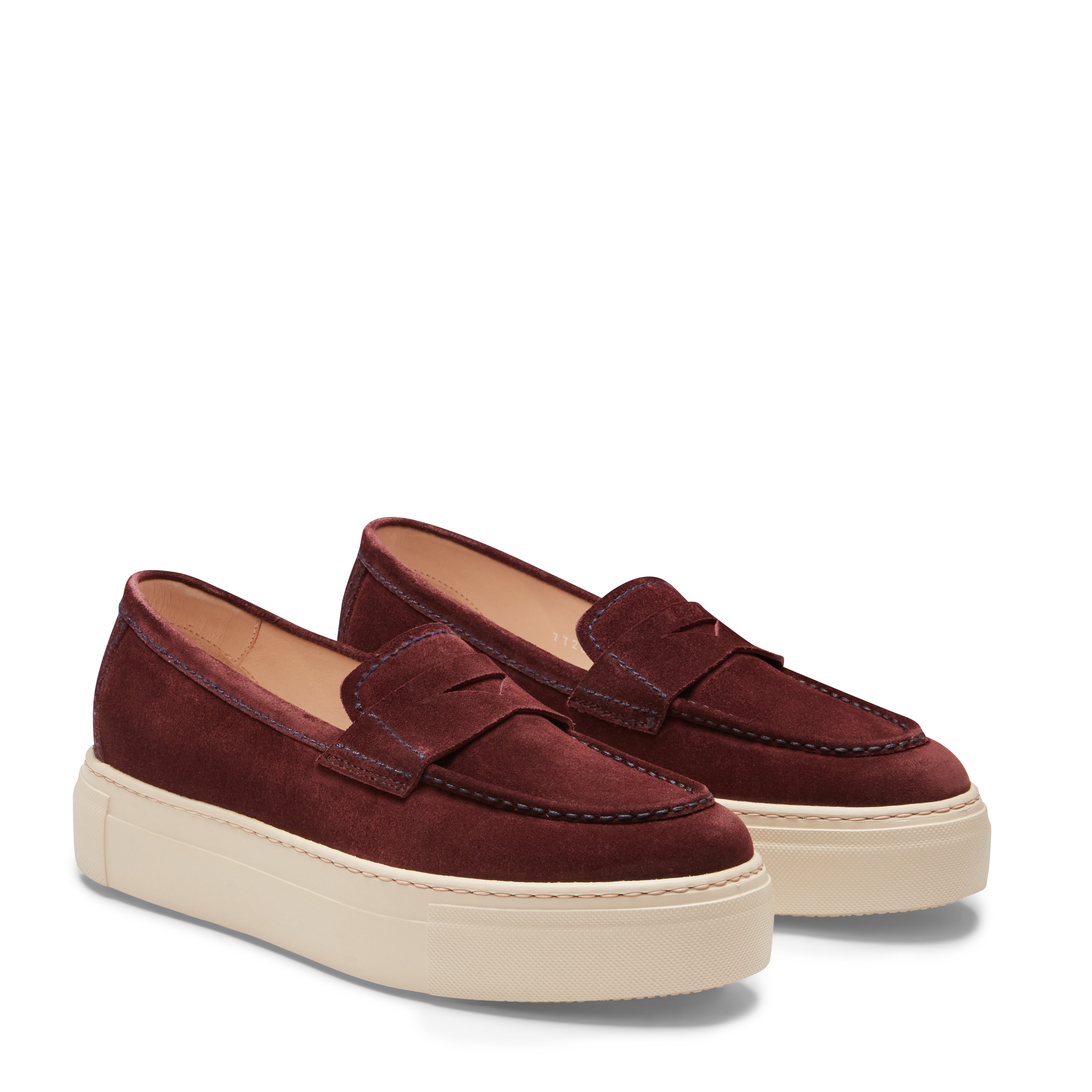 F.lli Rossetti 77268 mocassino donna suede bordeaux gomma