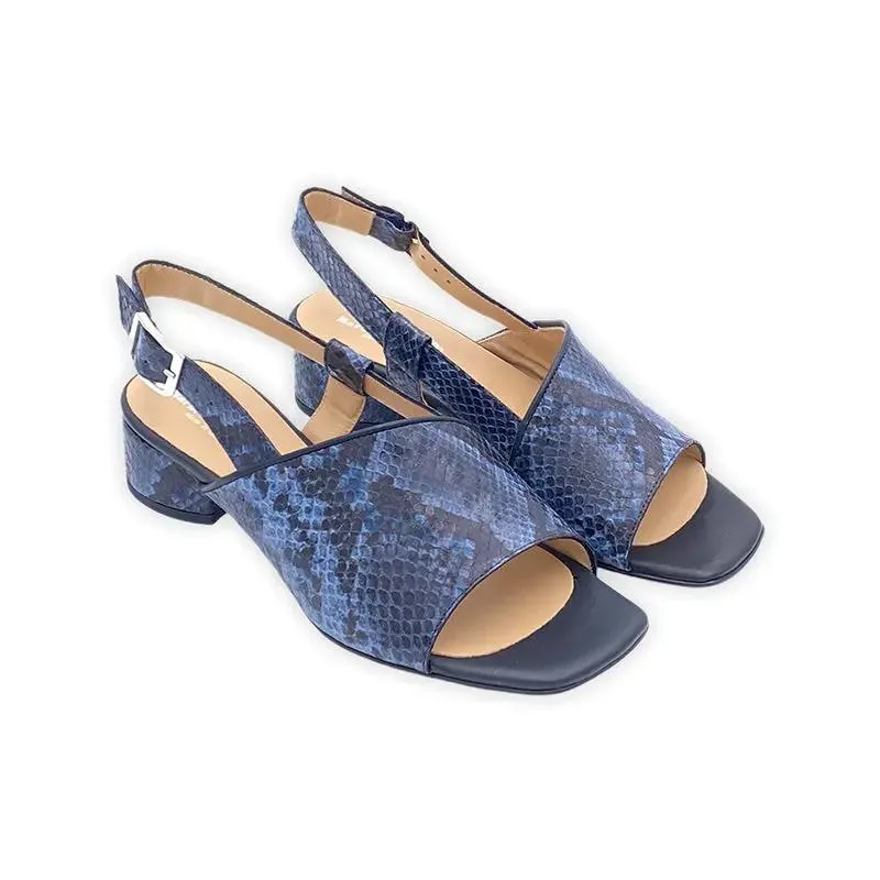 Sandro Barbera 406 Sandali Donna Pitonati Jeans