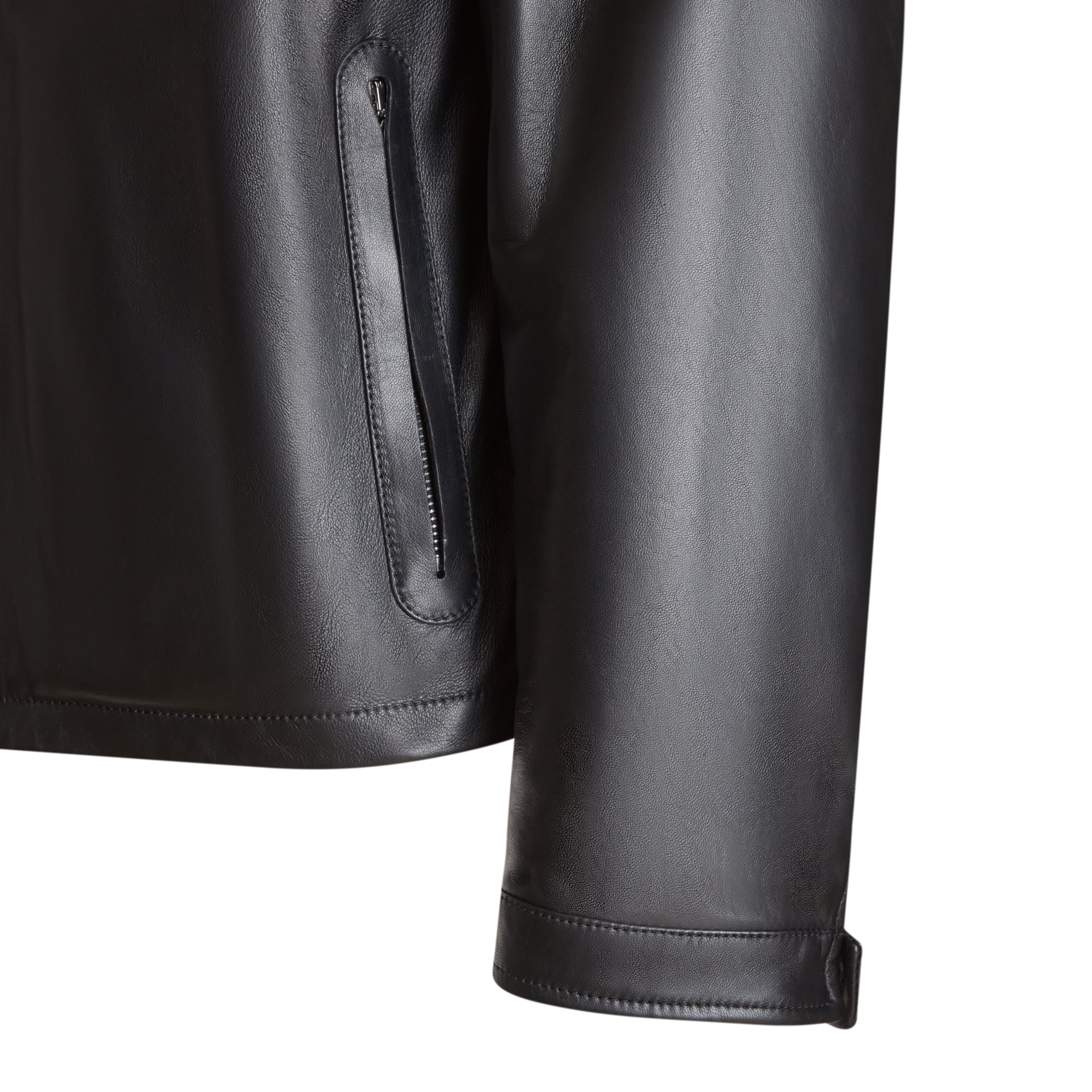 F.lli Rossetti 99785 Giubbino Nappa Uomo Nero con Zip