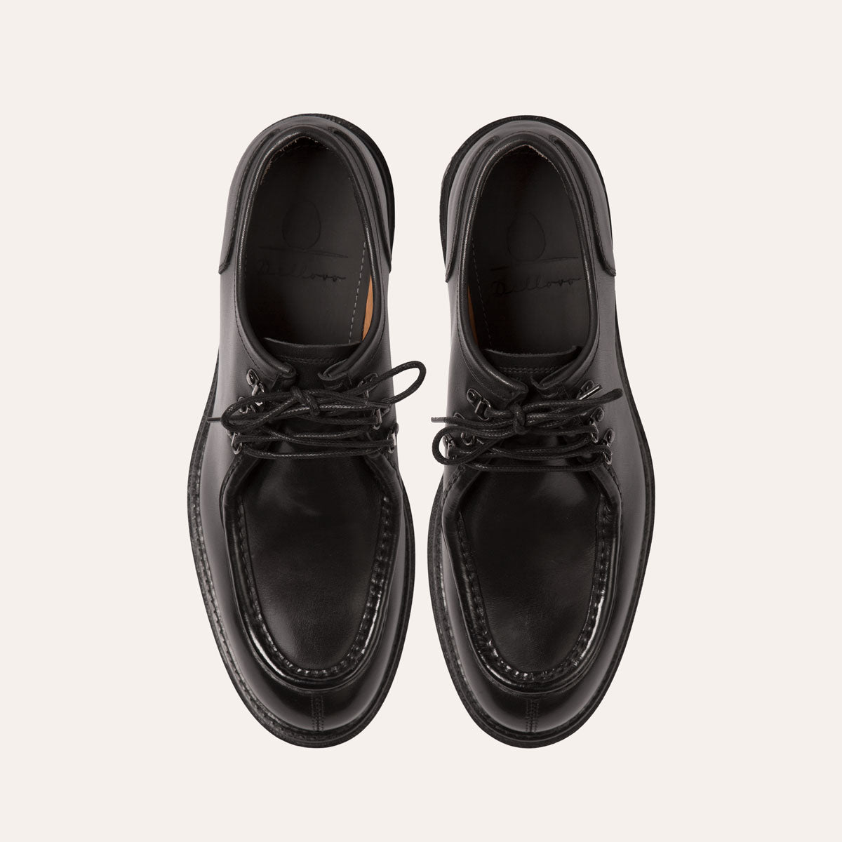 Dellovo Bellini derby trekking boot uomo pelle nero