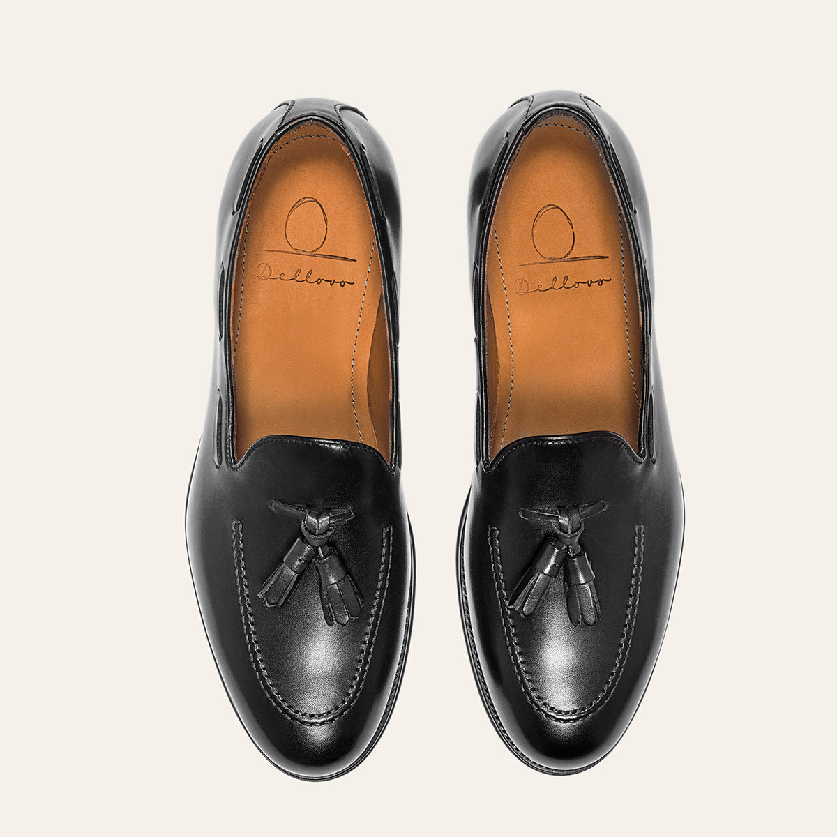 Dellovo Chiaiolella mocassini uomo cognac pelle