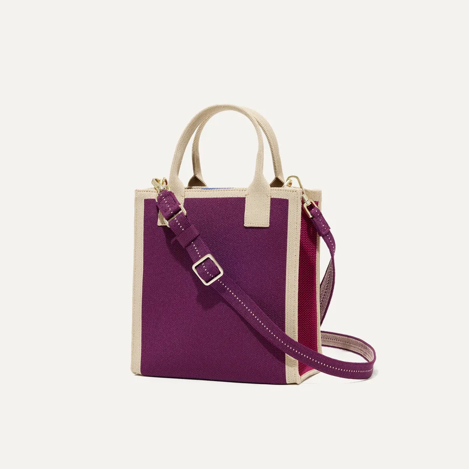 Rothy's Petite Classic Tote borsa Mallard Blue capiente