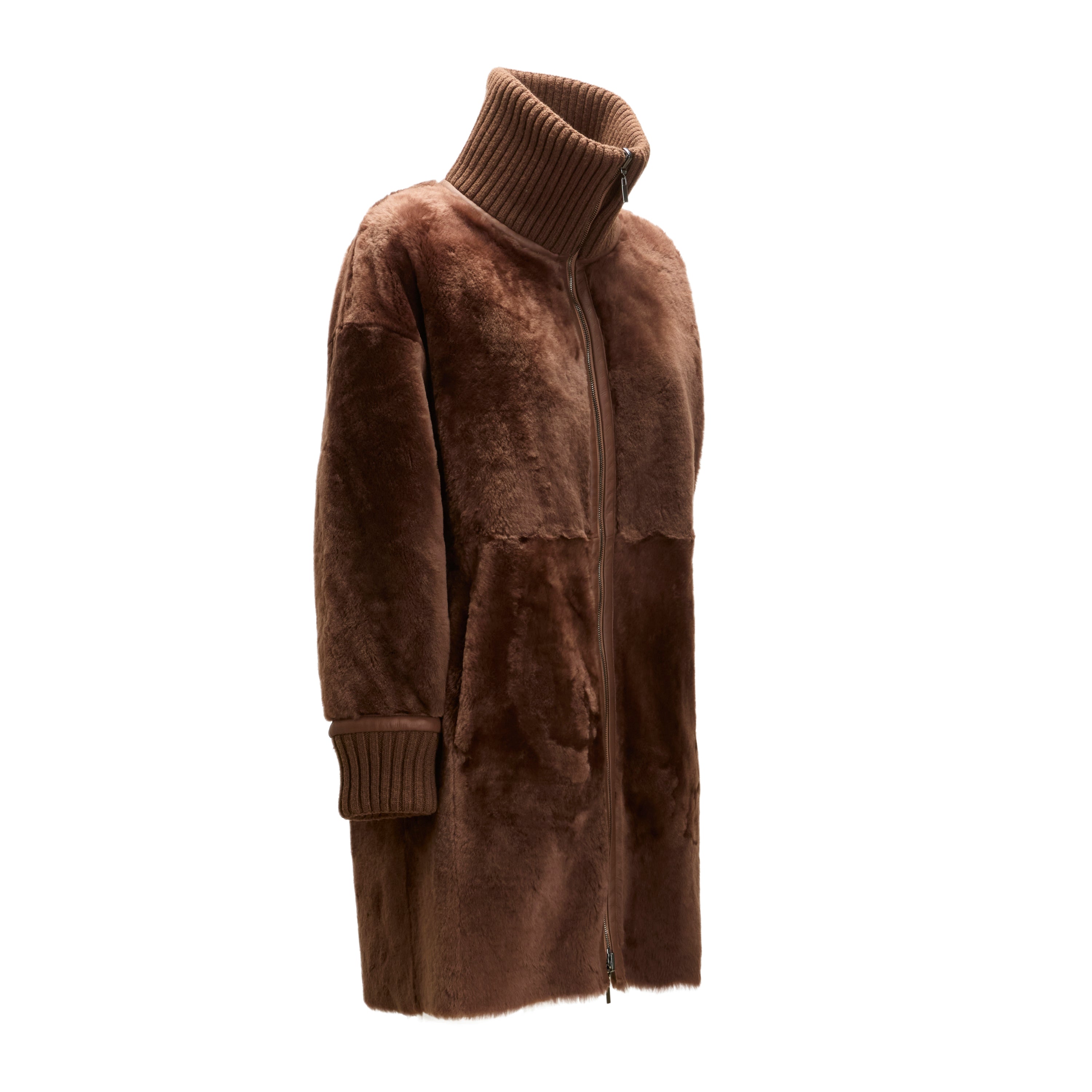 F.lli Rossetti 98417 Cappotto Shearling Reversibile Marrone