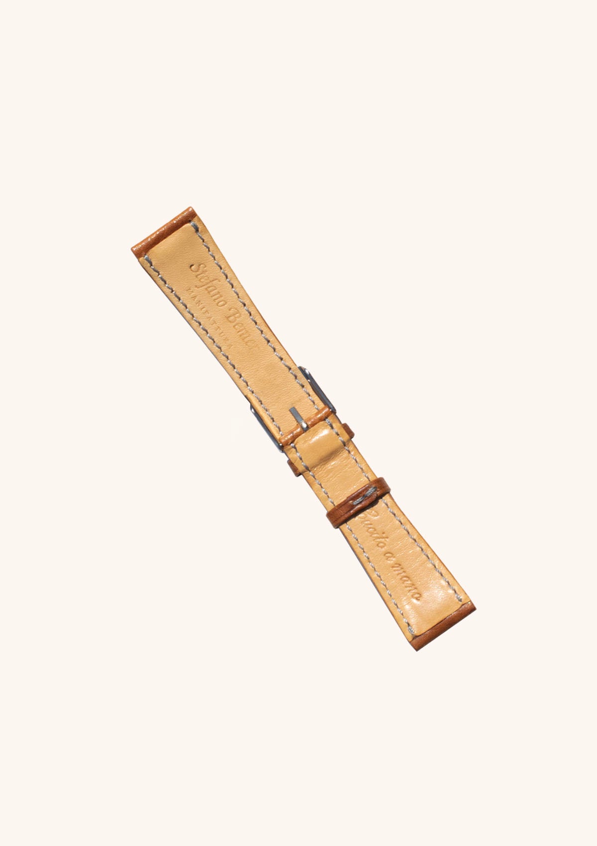 Stefano Bemer Watch Straps cinturino orologio pelle caffè 19/15