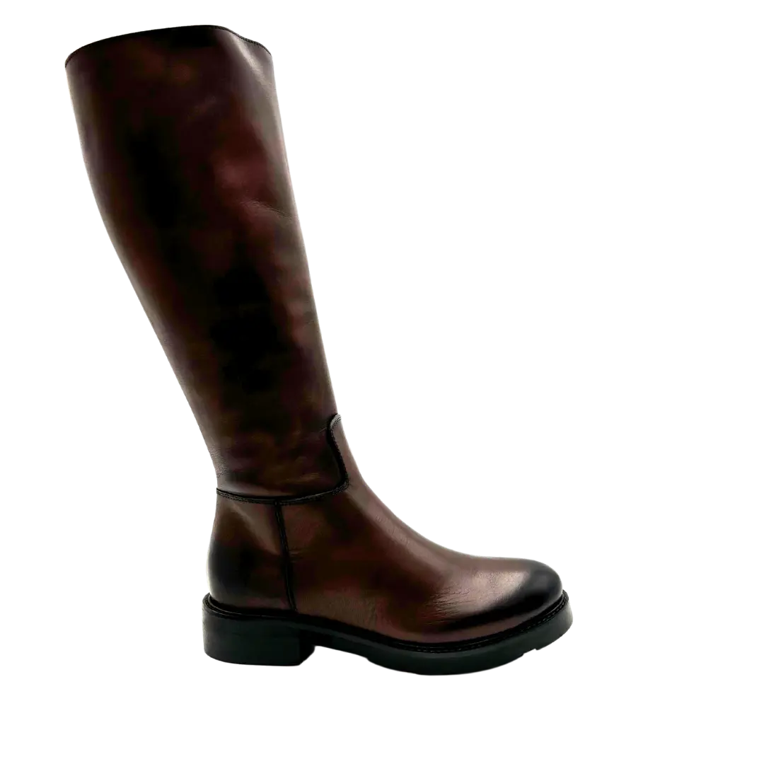 Sandro Barbera Alice 2 stivale donna marrone pelle