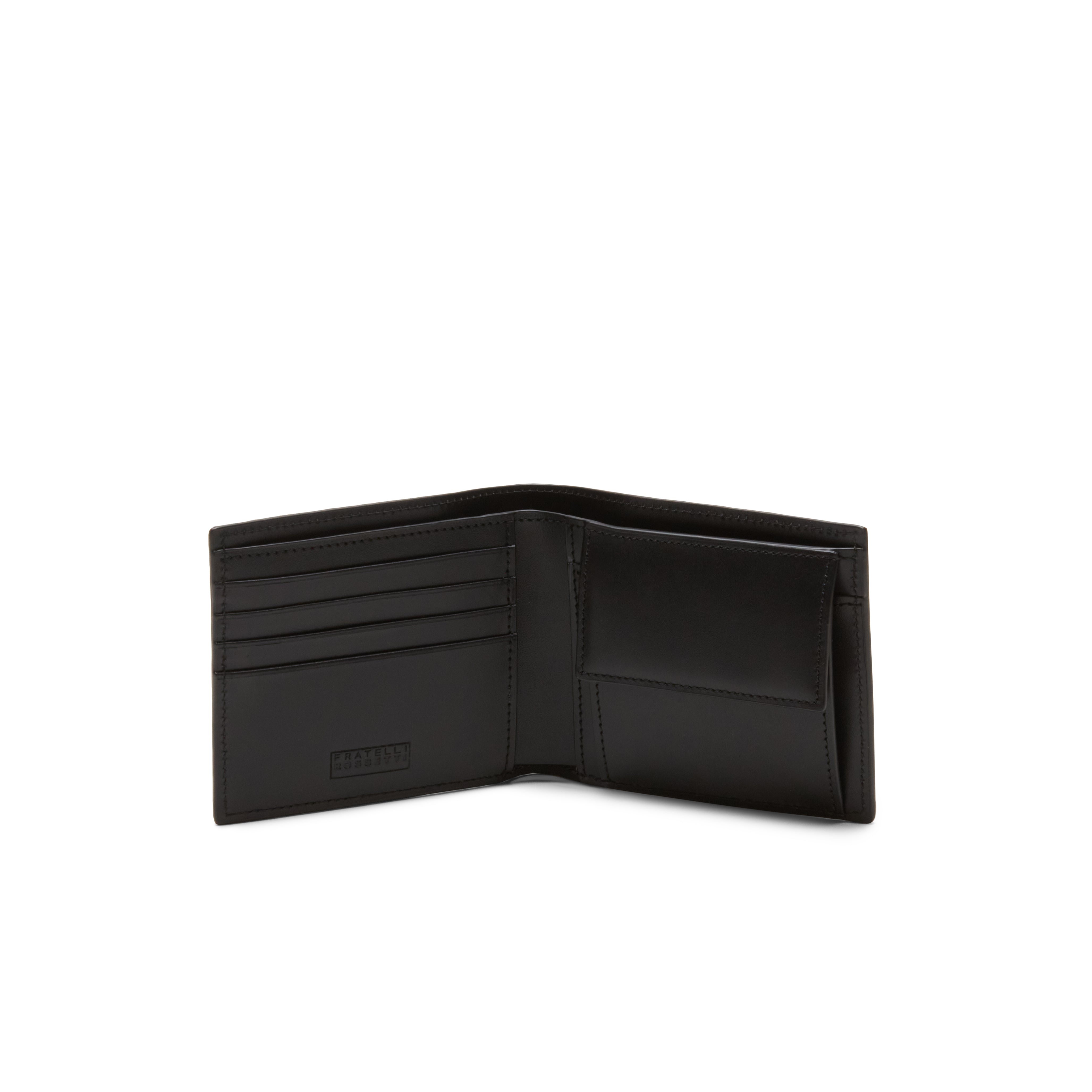 F.lli Rossetti 84871 portafoglio uomo pelle nera portamonete