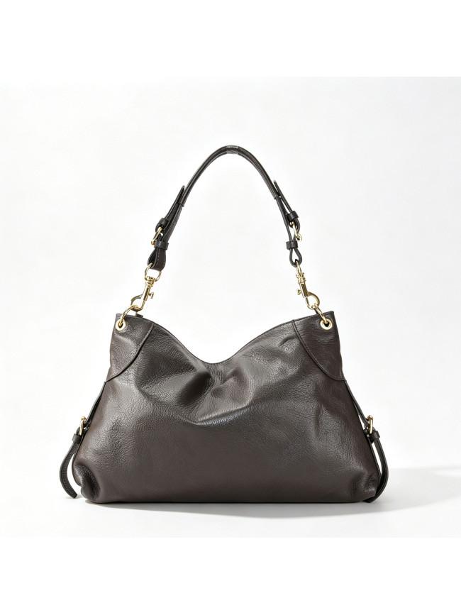 Sandro Barbera BAAS34837 borsa spalla pelle moro zip