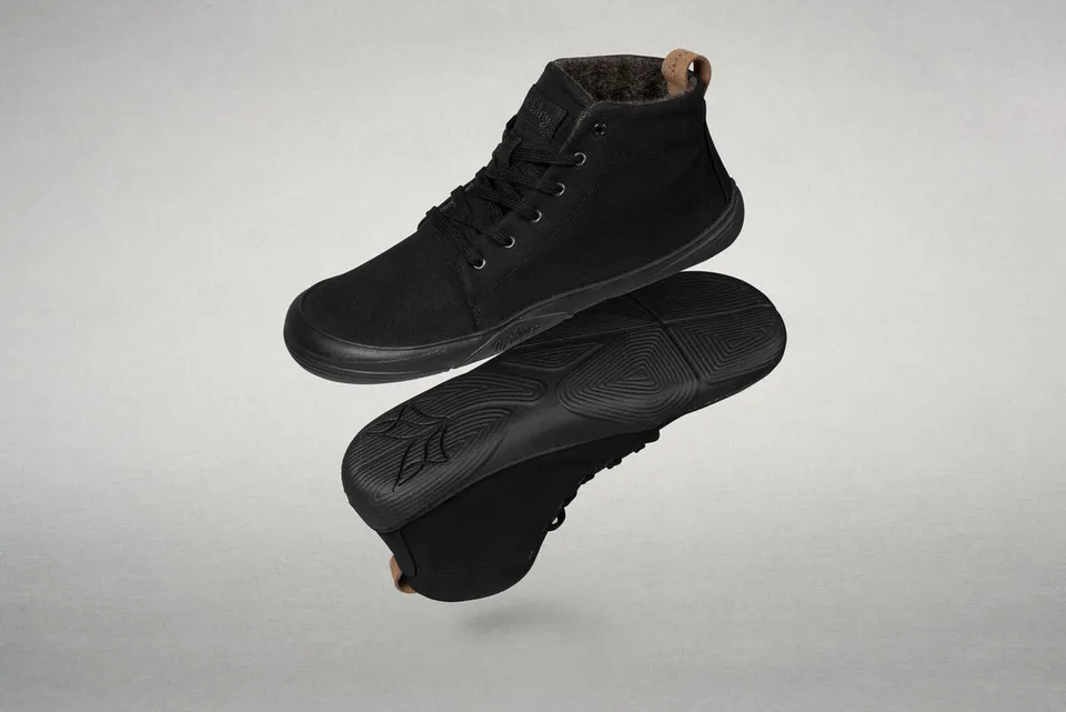 Wildling Shoes Canva Ash scarpe mid cut nero lana calda