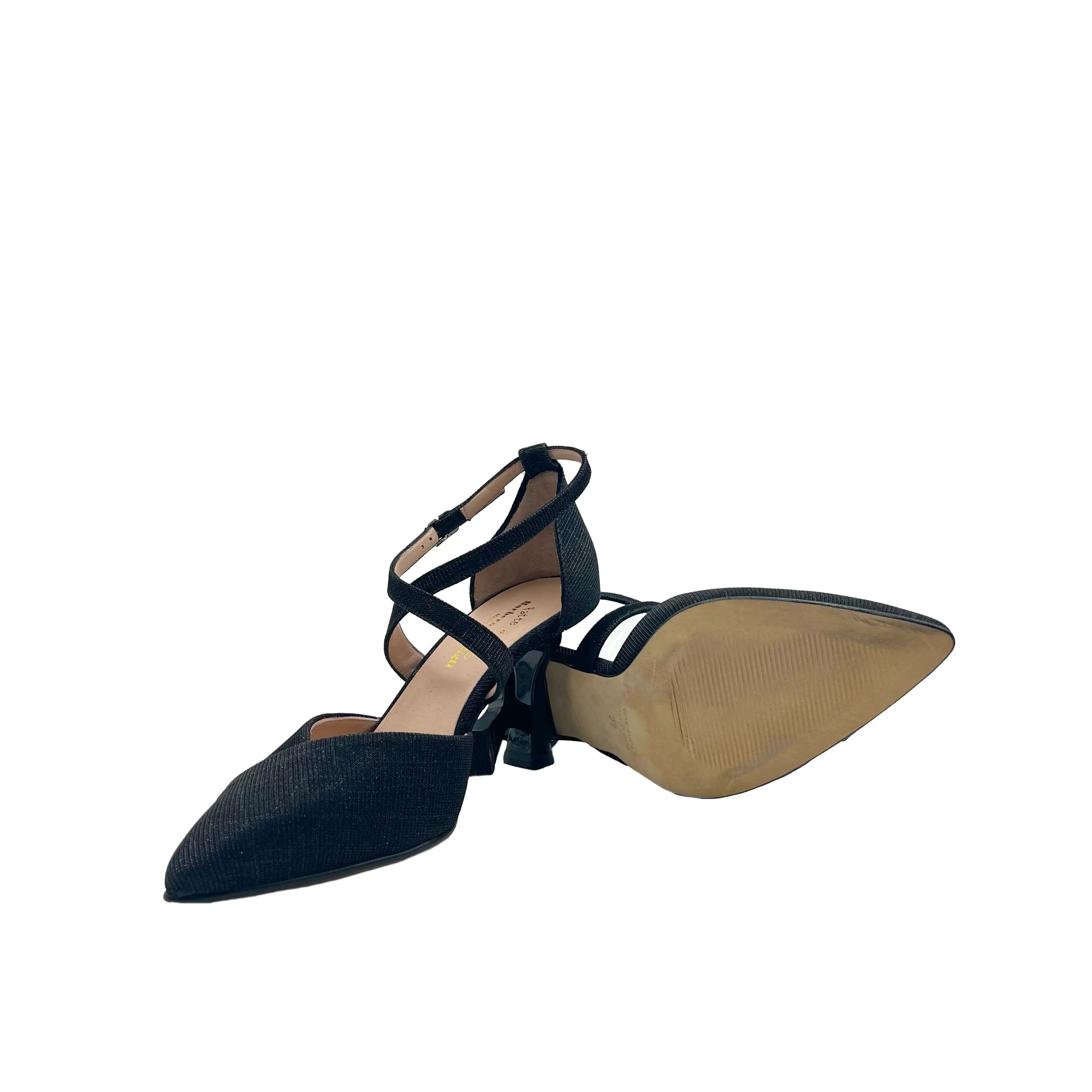 Sandro Barbera 1059 Galassia sandali donna neri tacco 75