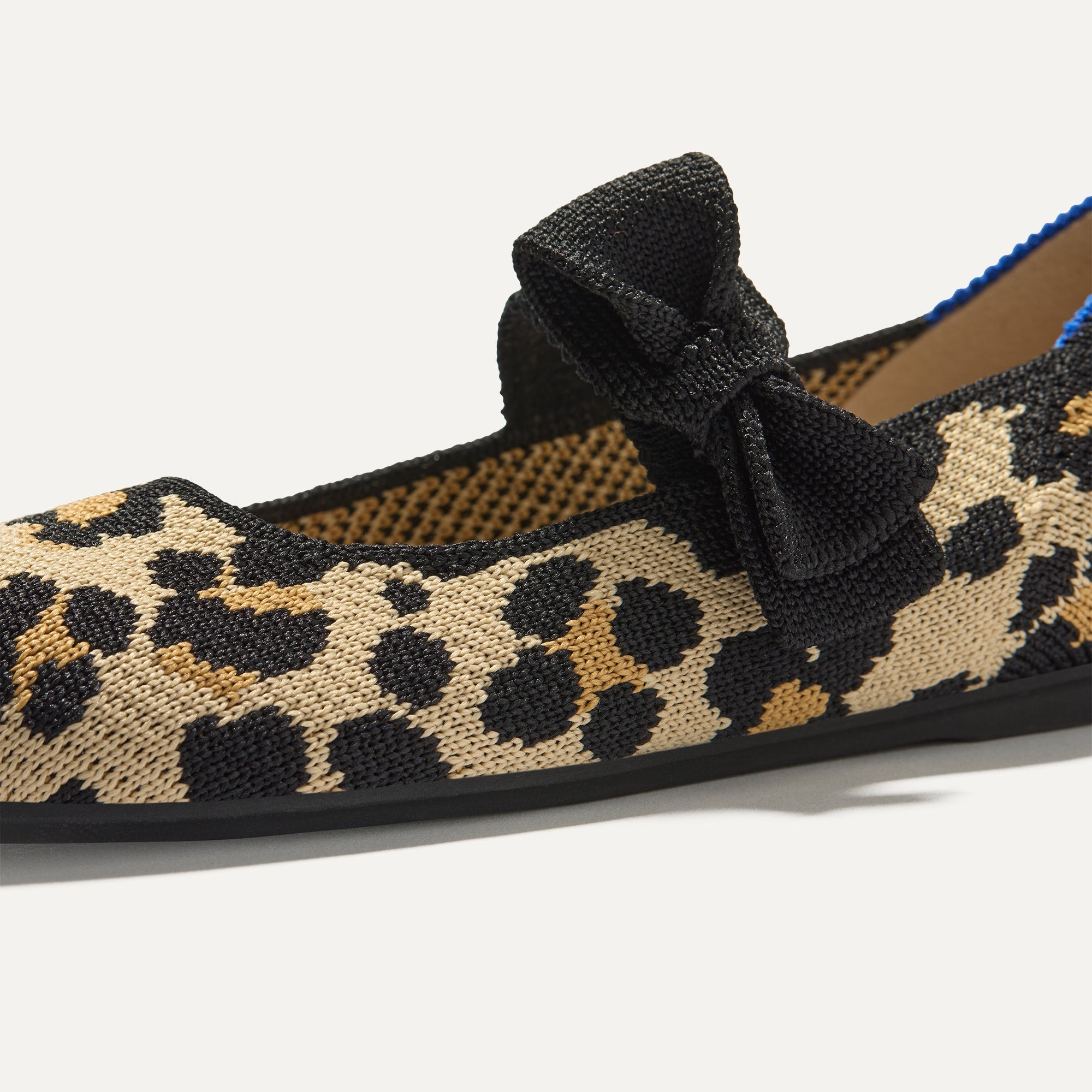 Rothy's The Kids Tux Bow Mary Jane scarpe leopardate fiocco