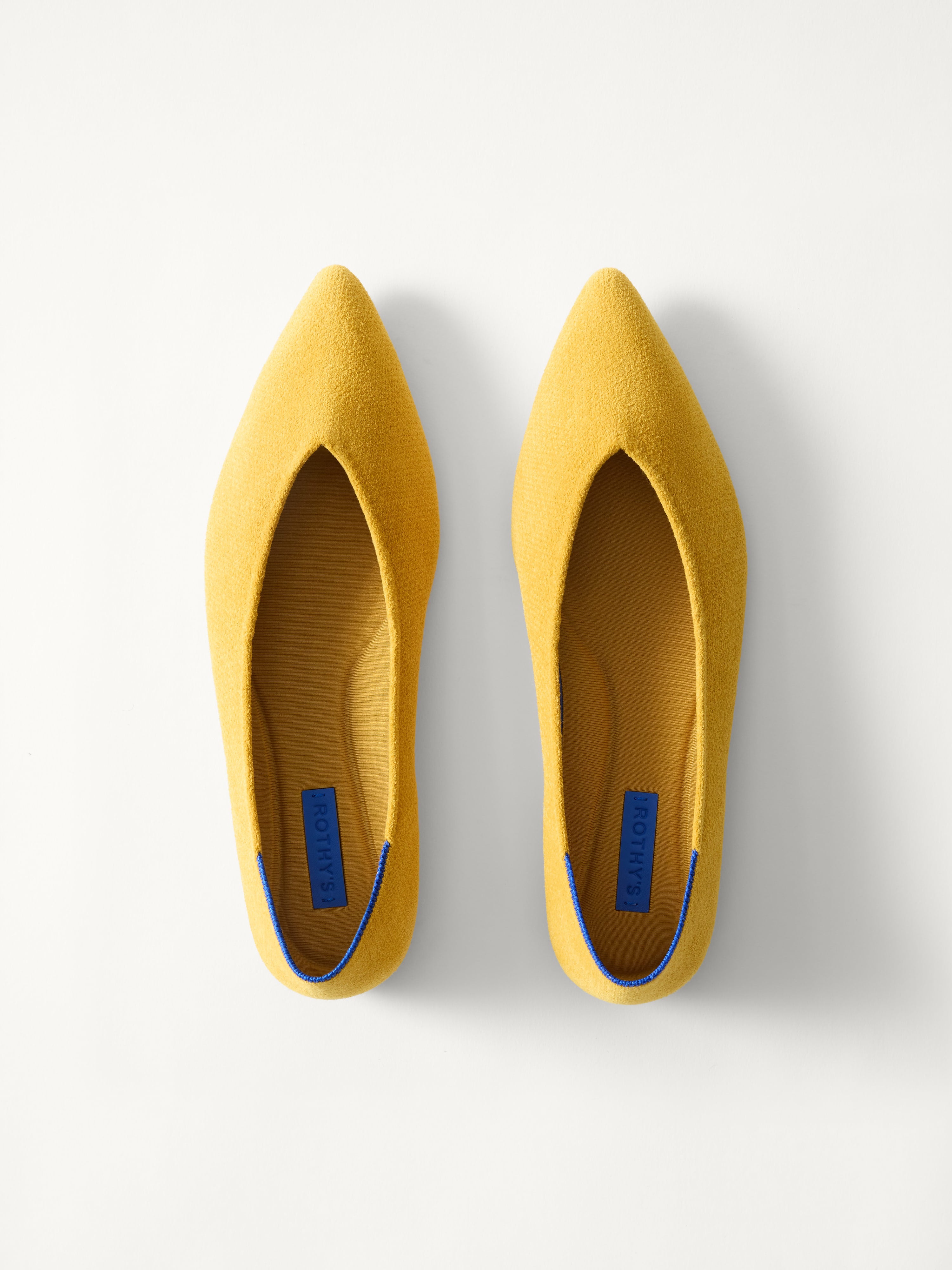 Rothy's The Point III ballerine giallo senape ReVelvet Saffron