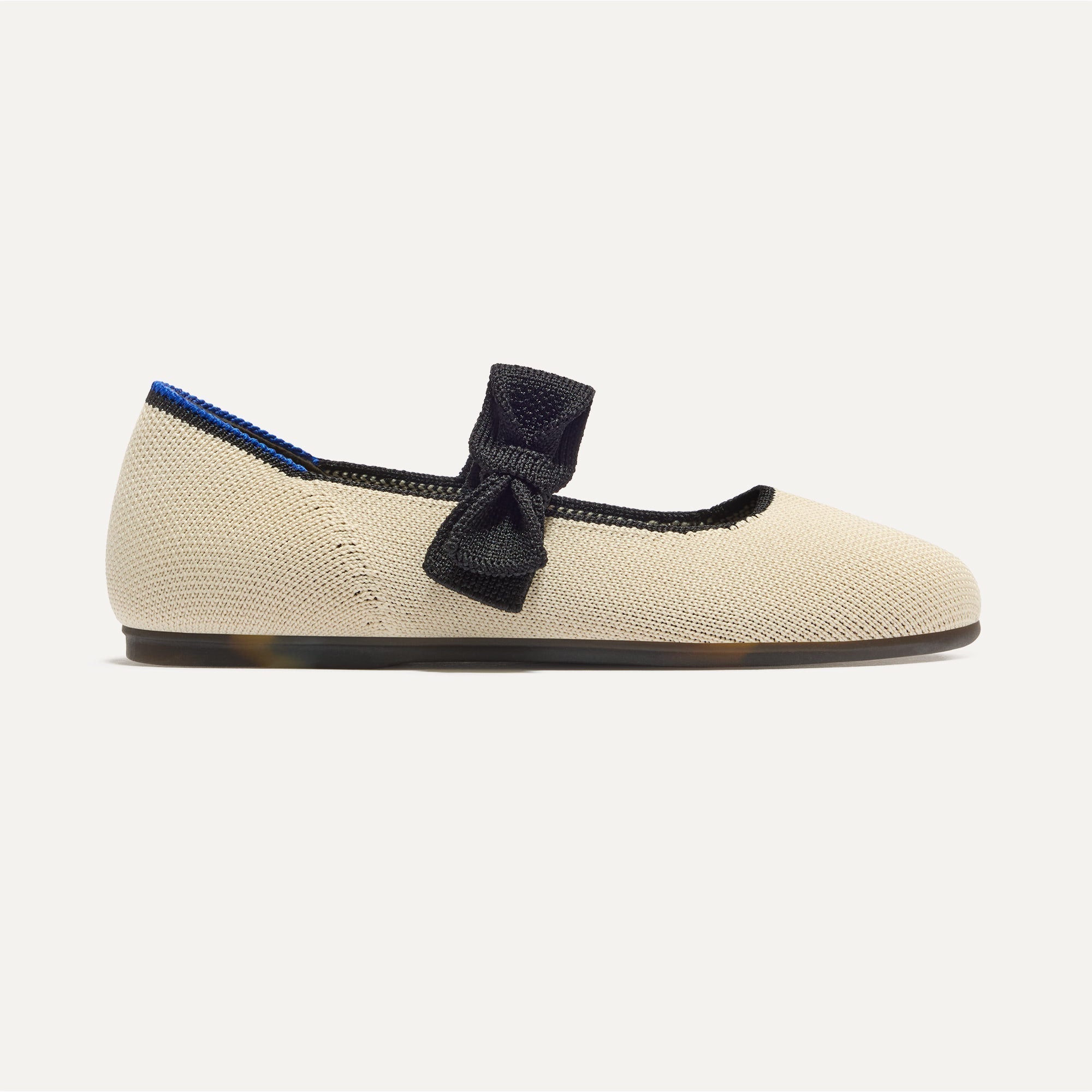Rothy's The Kids Tux Bow Mary Jane scarpe avorio fiocco nero