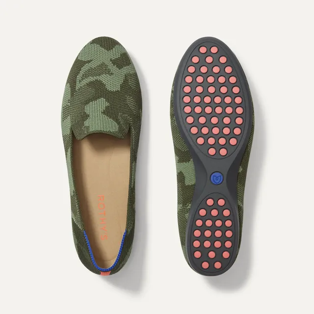Rothy's The Daily Loafer mocassini donna Green Camo knit