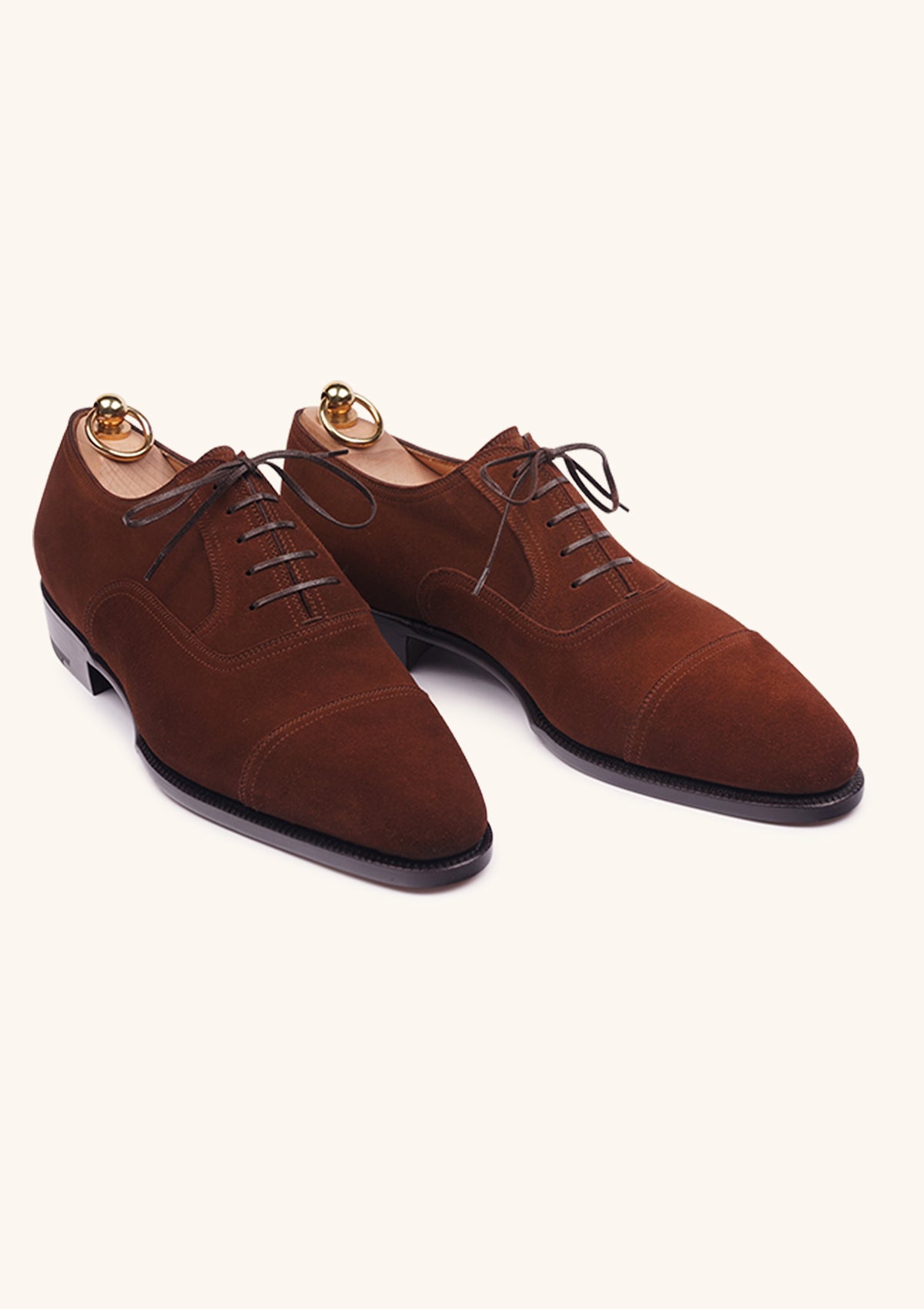 Stefano Bemer Oxfords C6471V1 scarpe camoscio marrone