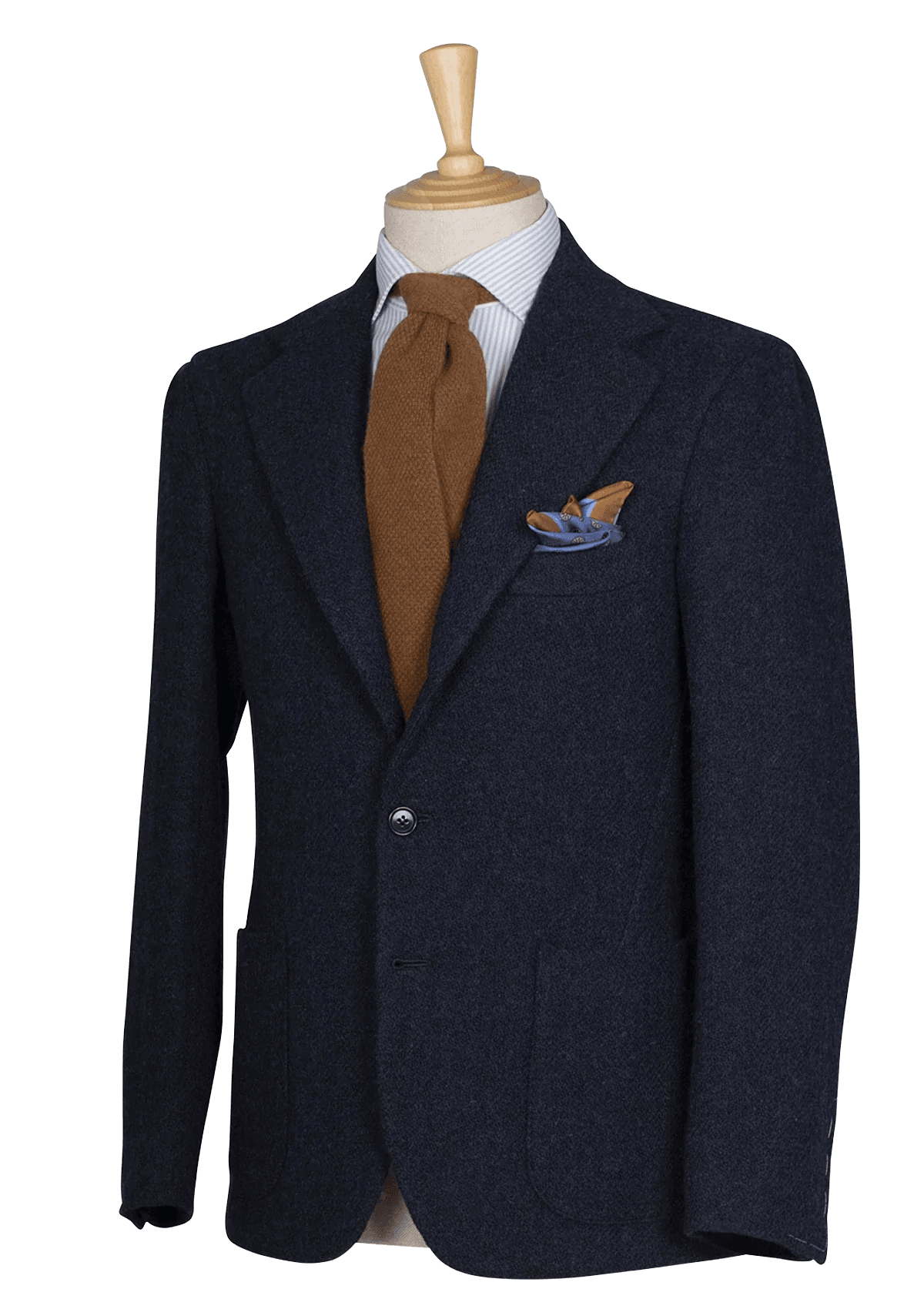 Stefano Bemer Blazers SV2067 giacca tweed blu destrutturata 50