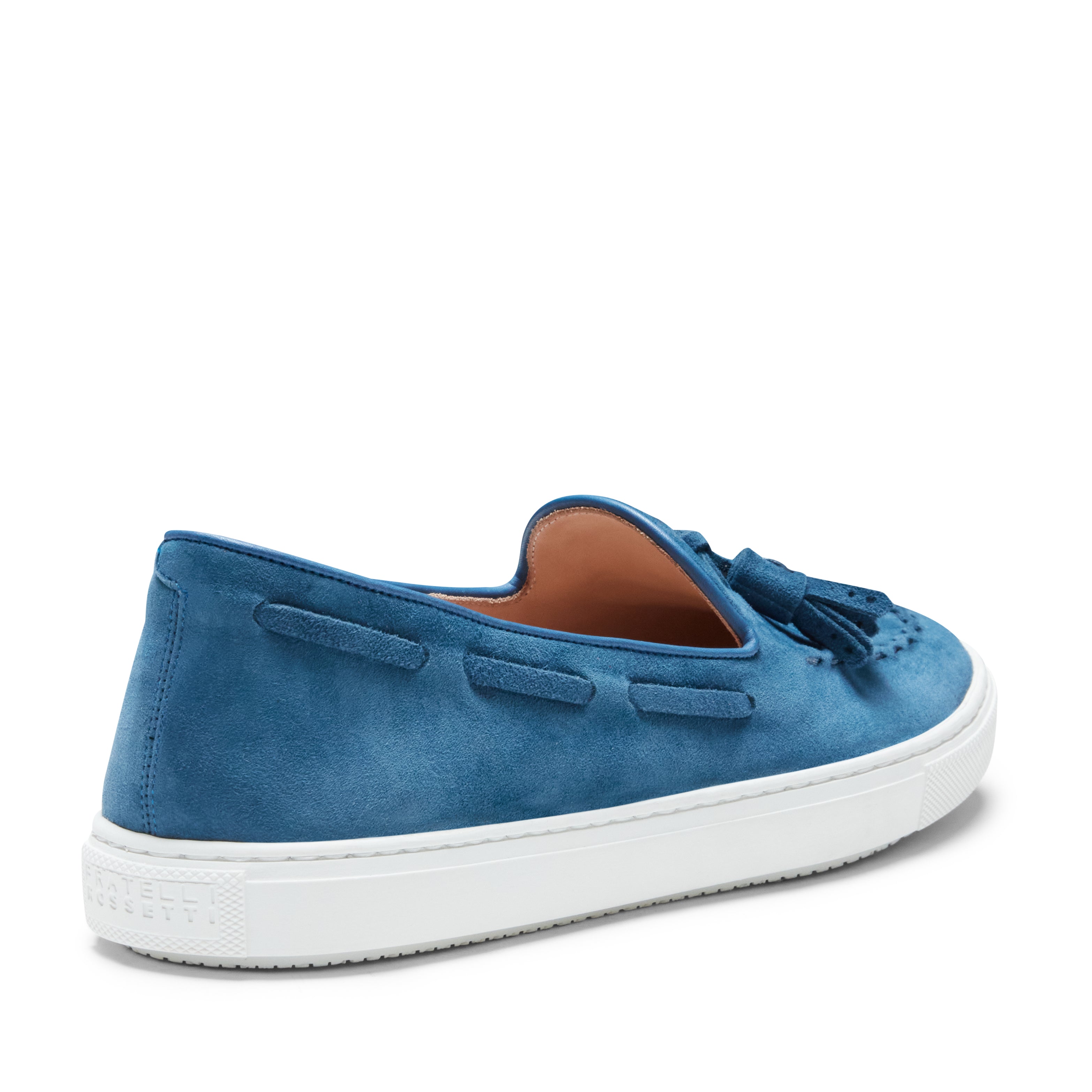 F.lli Rossetti Brera 77078 mocassino uomo indaco camoscio
