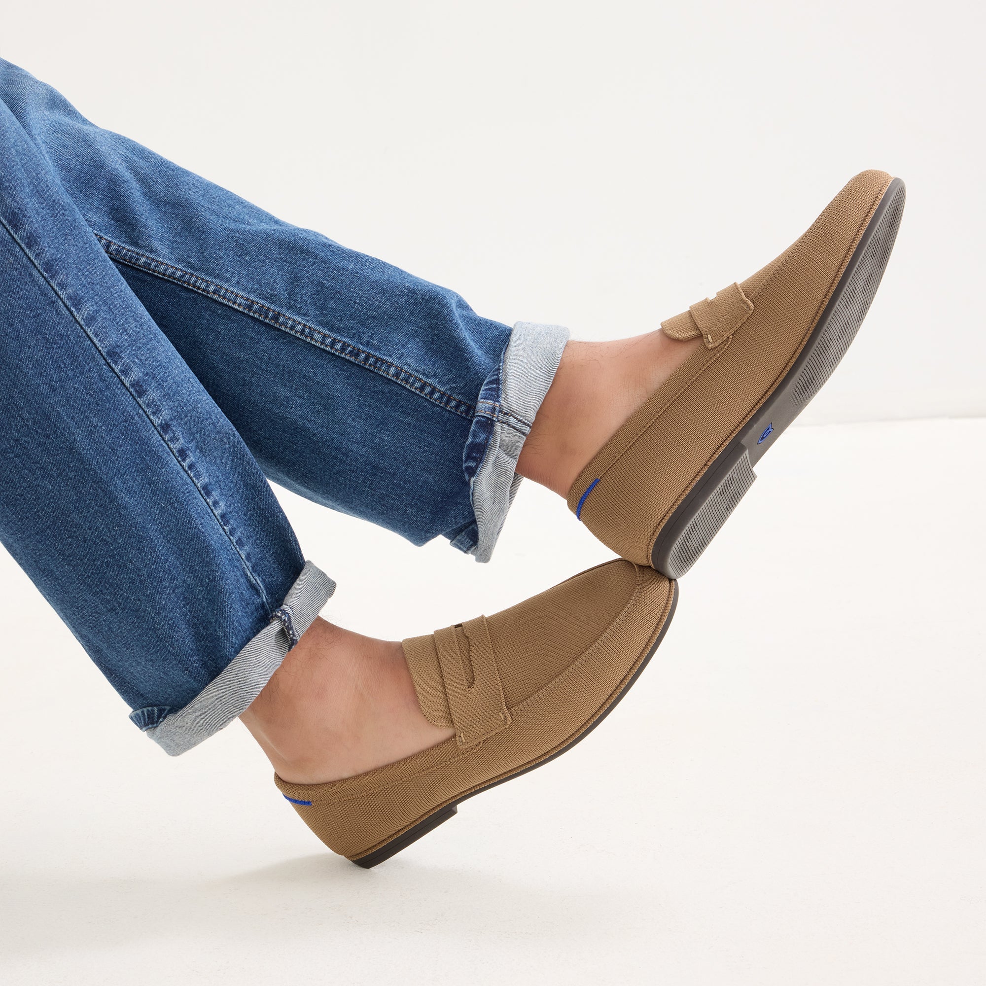 Rothy's The Ravello Penny Loafer mocassini uomo camel Morel