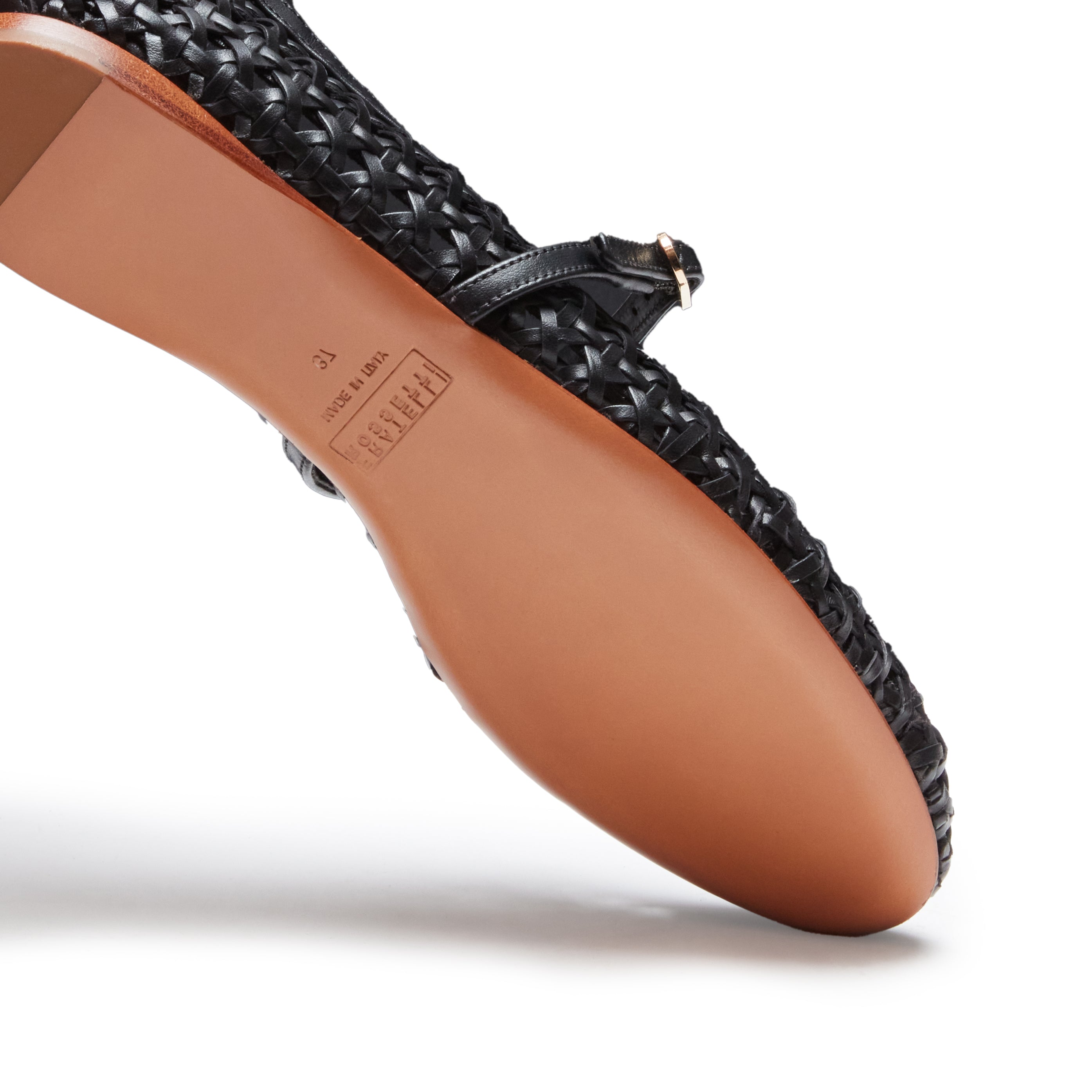 F.lli Rossetti 68246 ballerina pelle nera cinturino
