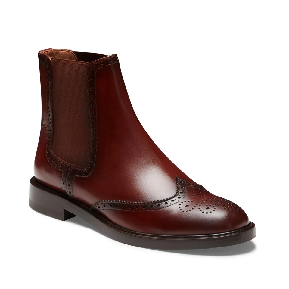 F.lli Rossetti 67945 Chelsea Brogue Stivale Donna Pelle Mandorla