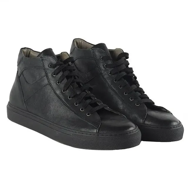 Sandro Barbera 1233 Sneaker Jersey sneaker uomo pelle nera
