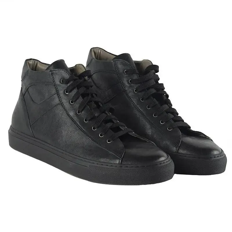 Sandro Barbera 1233 Sneaker Jersey sneaker uomo pelle nera