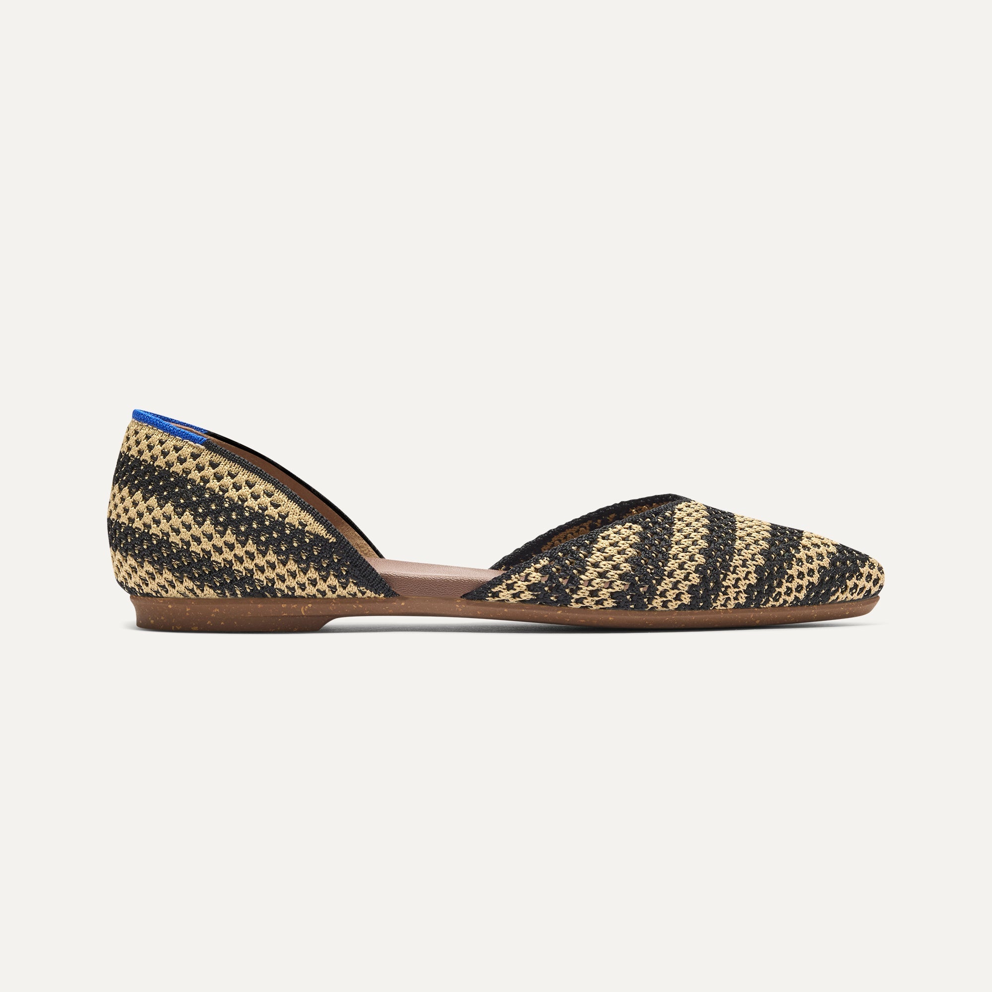 Rothy's The D'Orsay Point ballerine donna beige shortbread stripe