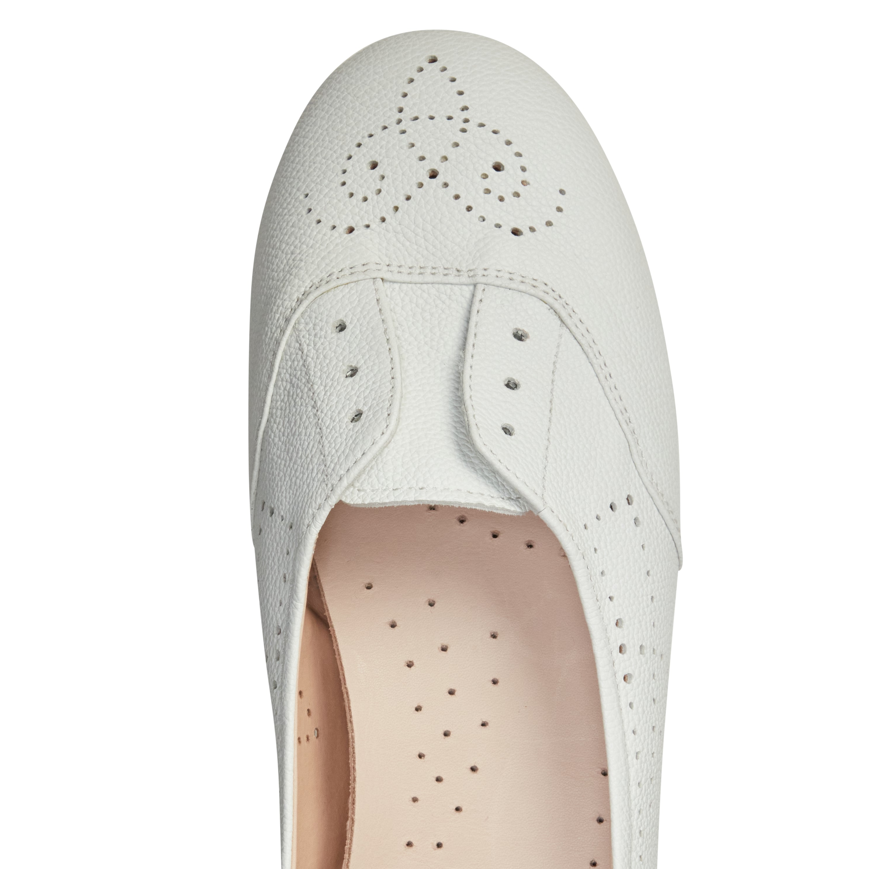 F.lli Rossetti 77226 Ballerina Donna Pelle Bianco Gomma