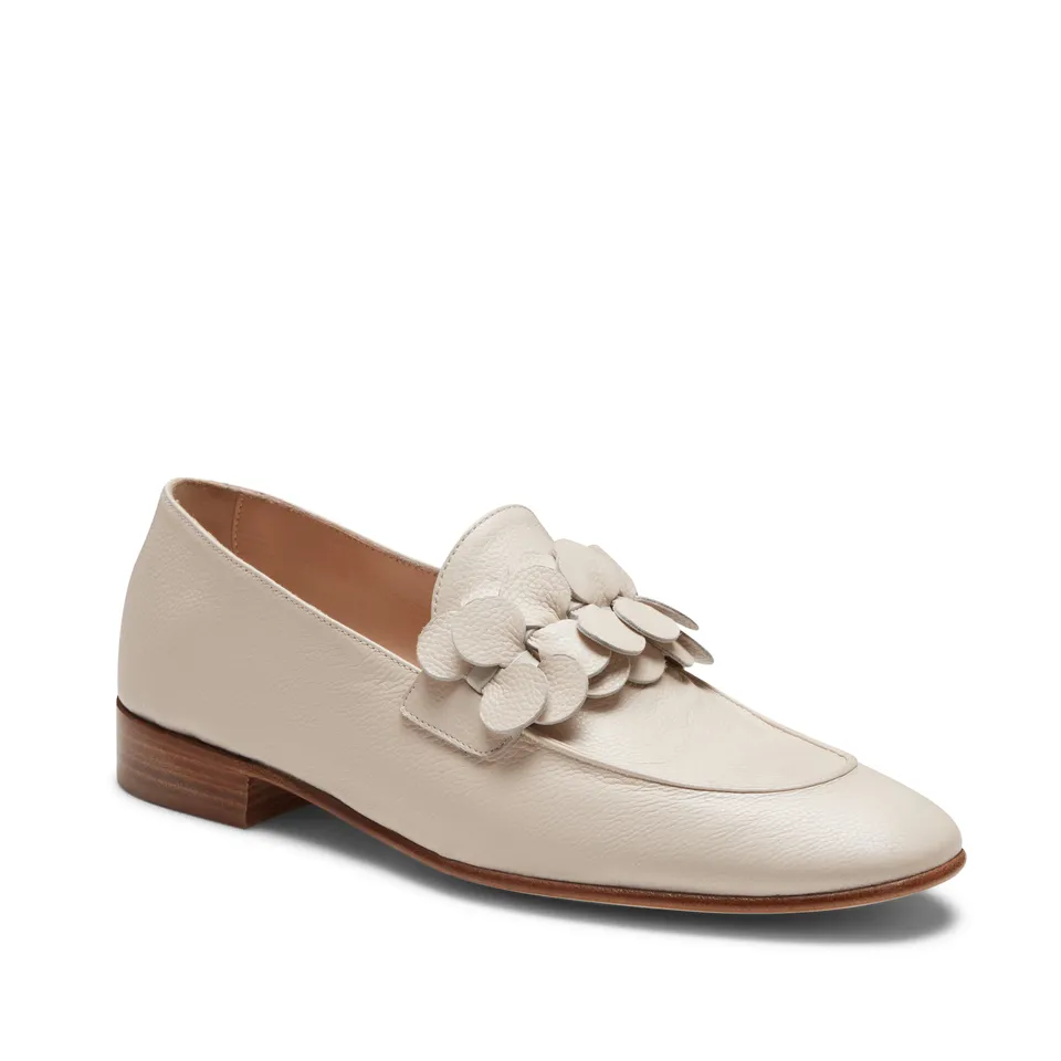 F.lli Rossetti Mocassino Donna Avorio Pelle Paillettes