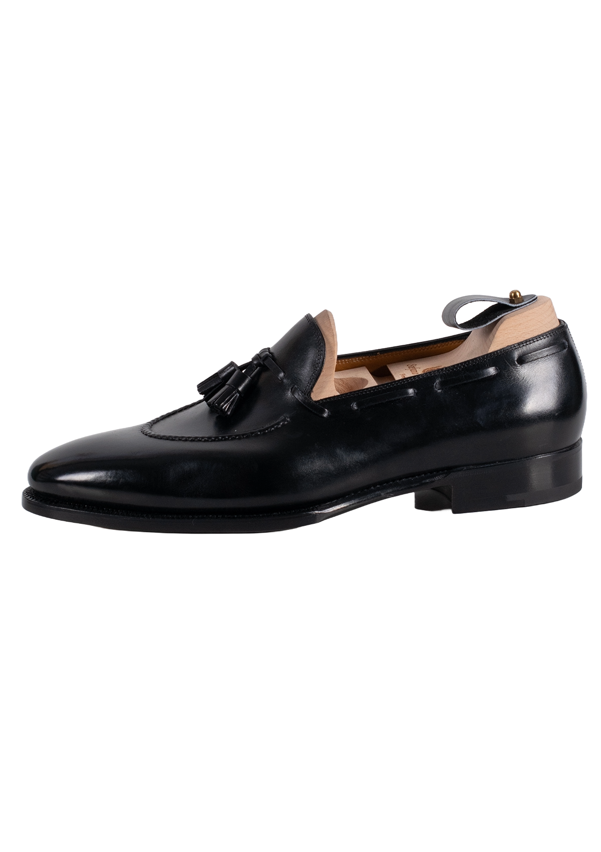 Stefano Bemer C1327 mocassini nappe box calf neri taglia 43