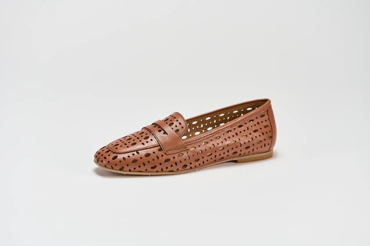 Sandro Barbera & Figli Ambra 11 mocassino donna cuoio nappa