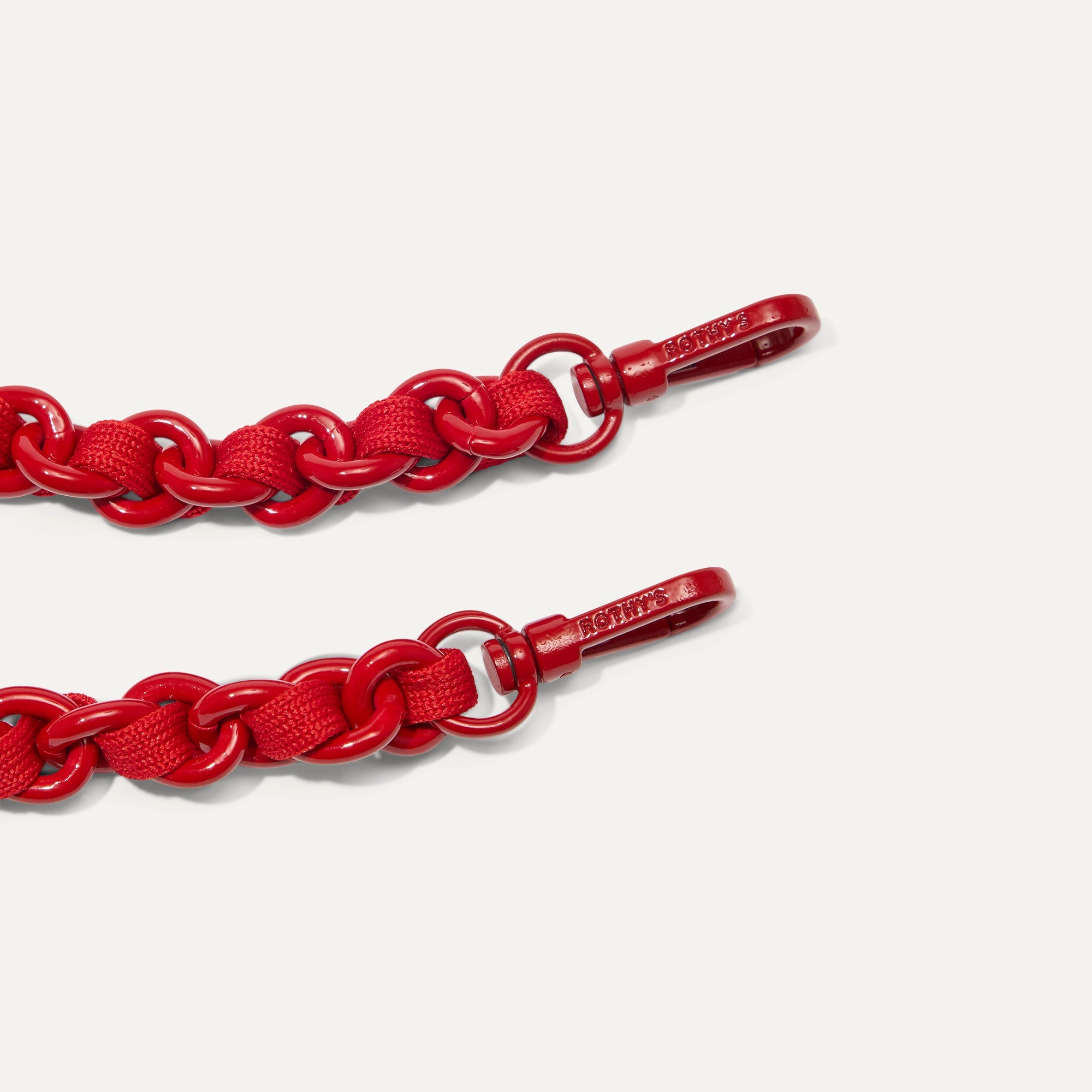 Rothy's The Crossbody Strap tracolla Scarlet Chain-Knit rossa