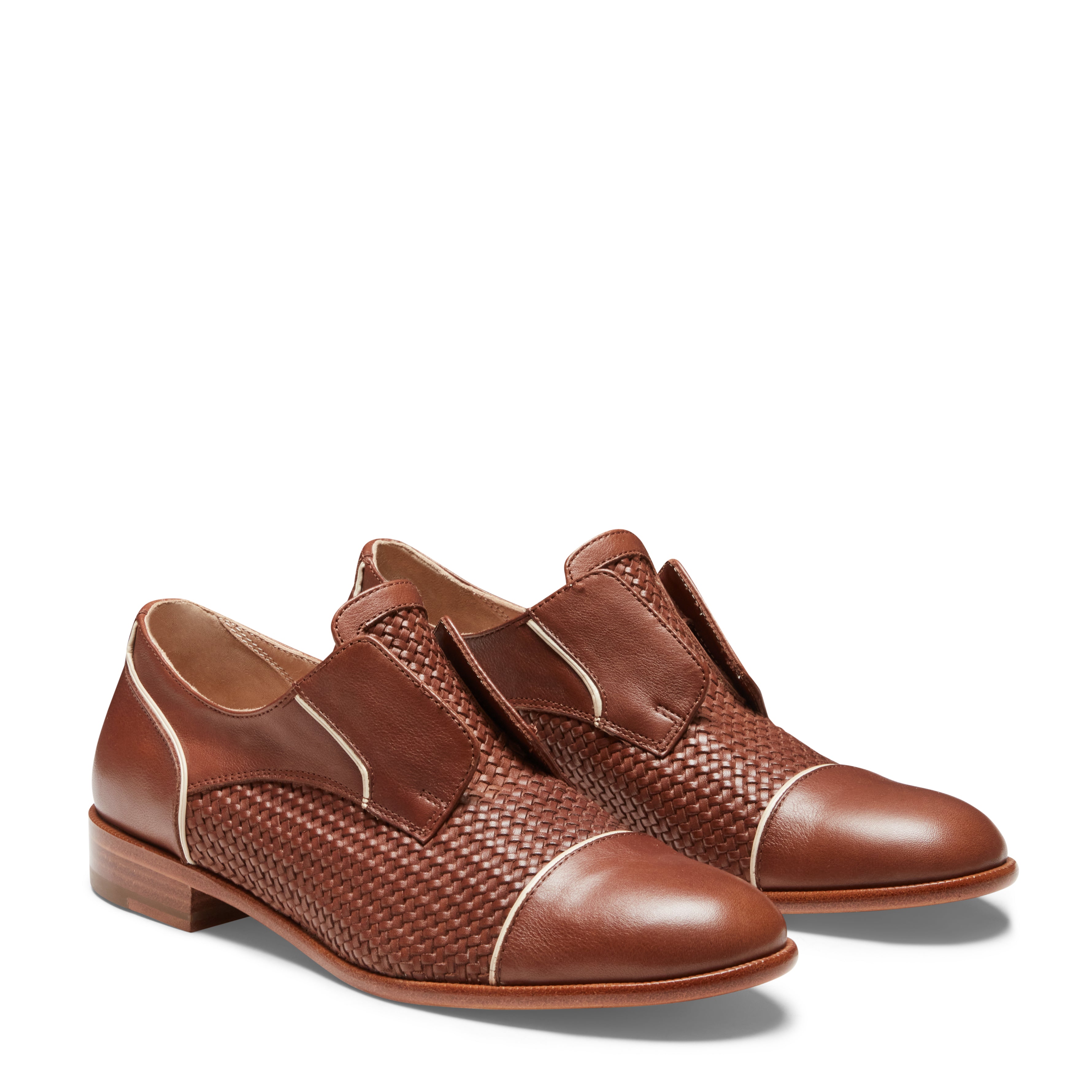 F.lli Rossetti Derby Dandy 68274 Pelle Mandorla Intrecciata