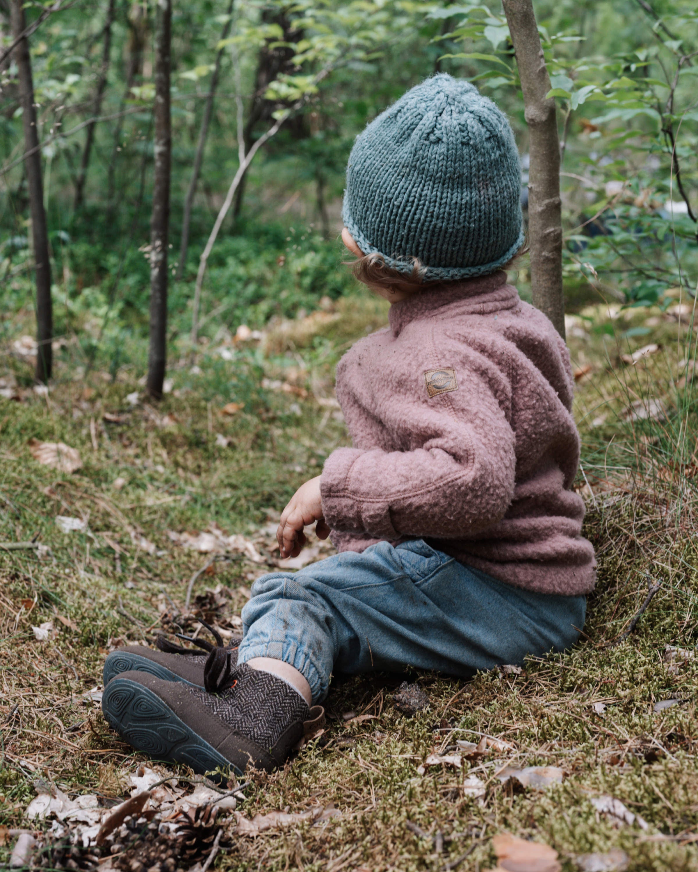 Wildling Shoes Kindur Sten scarpe neonato lana marrone