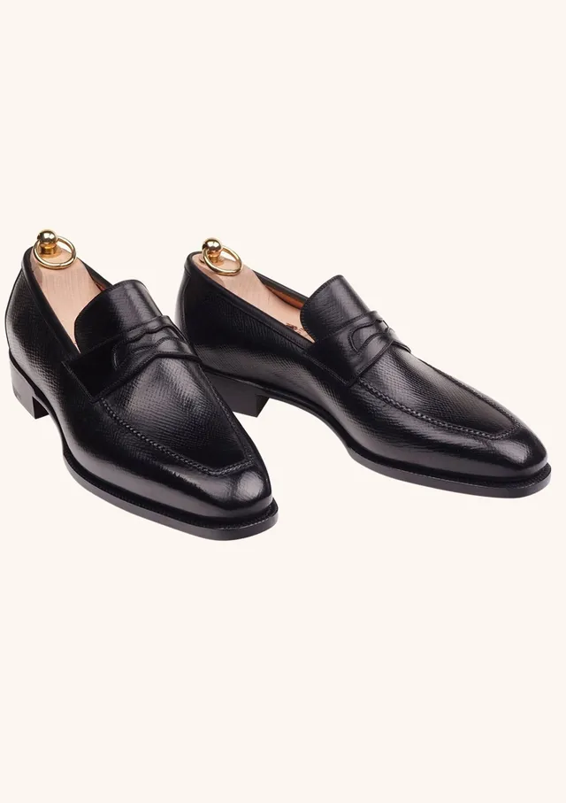 Stefano Bemer Loafers C1330 mocassini penny neri 42