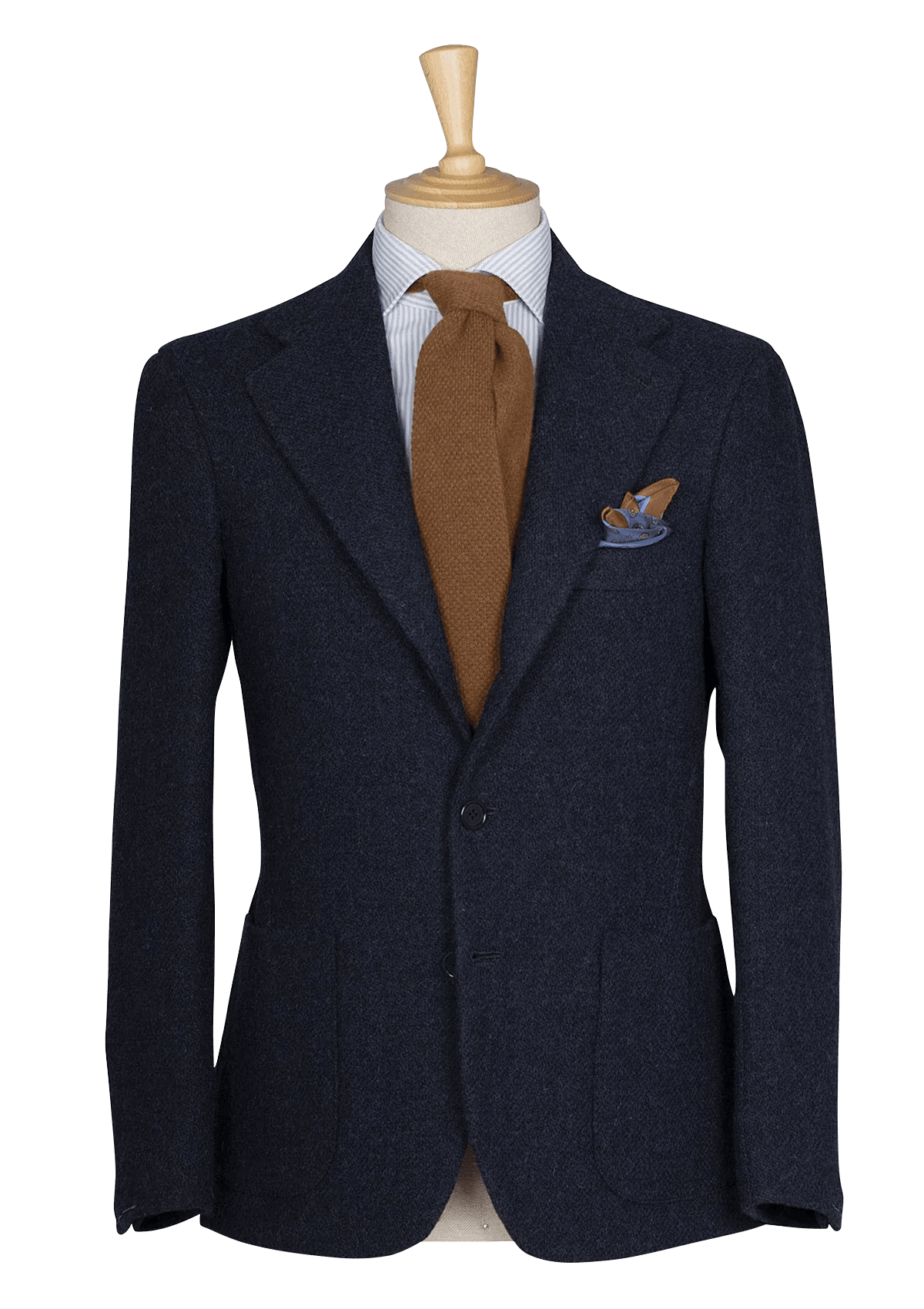 Stefano Bemer Blazers SV2067 giacca tweed blu destrutturata 50