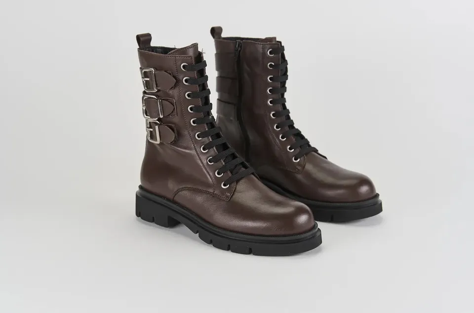 Sandro Barbera Beta 07 Moro stivaletto biker pelle