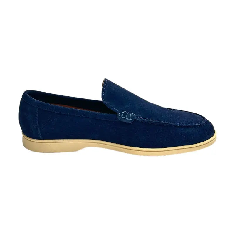 Sandro Barbera 5780 Cam Blu loafer blu scamosciato