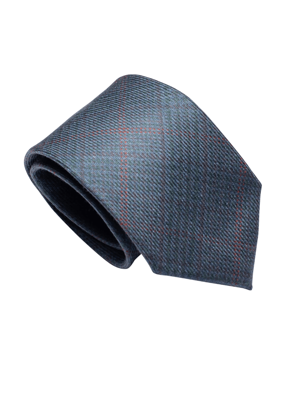 Stefano Bemer Ties Pattern 04 cravatta lana azzurra 8 cm