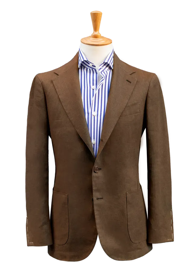 Stefano Bemer Blazers giacca lino marrone SV2105